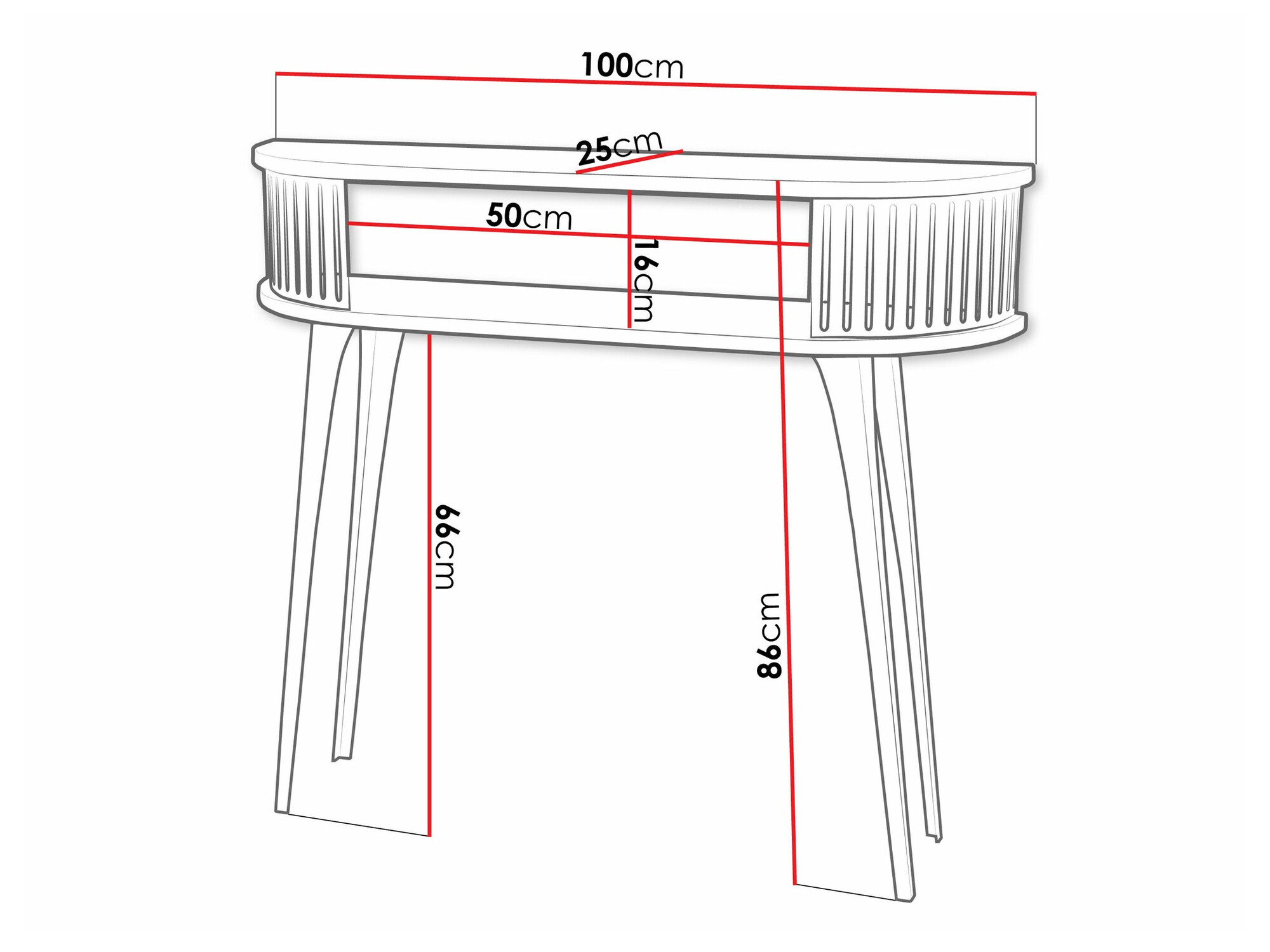 Konsole Sordore 111 (Melns + Melnais marmors)