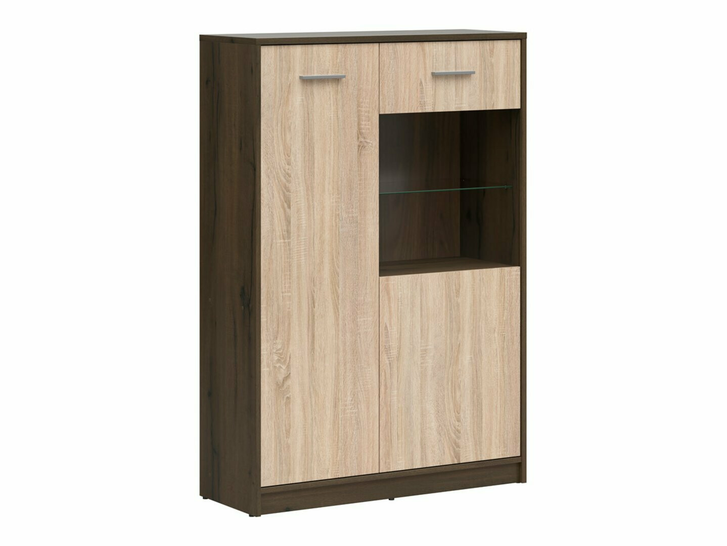 Стеллаж Novsore 138 (Темный дуб + Сонома Дуб)