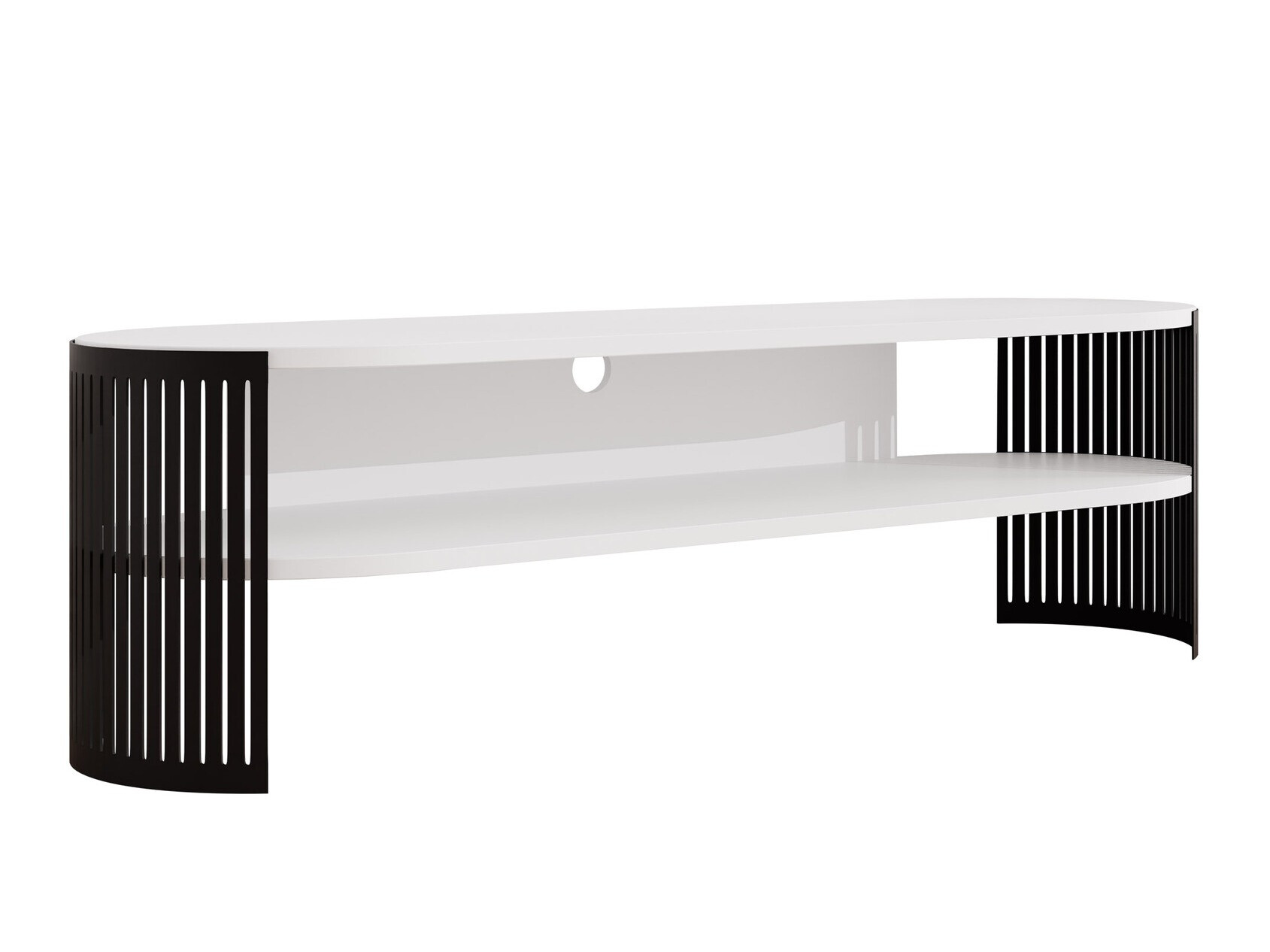 TV galds Evanola 109 (Melns + Balts)