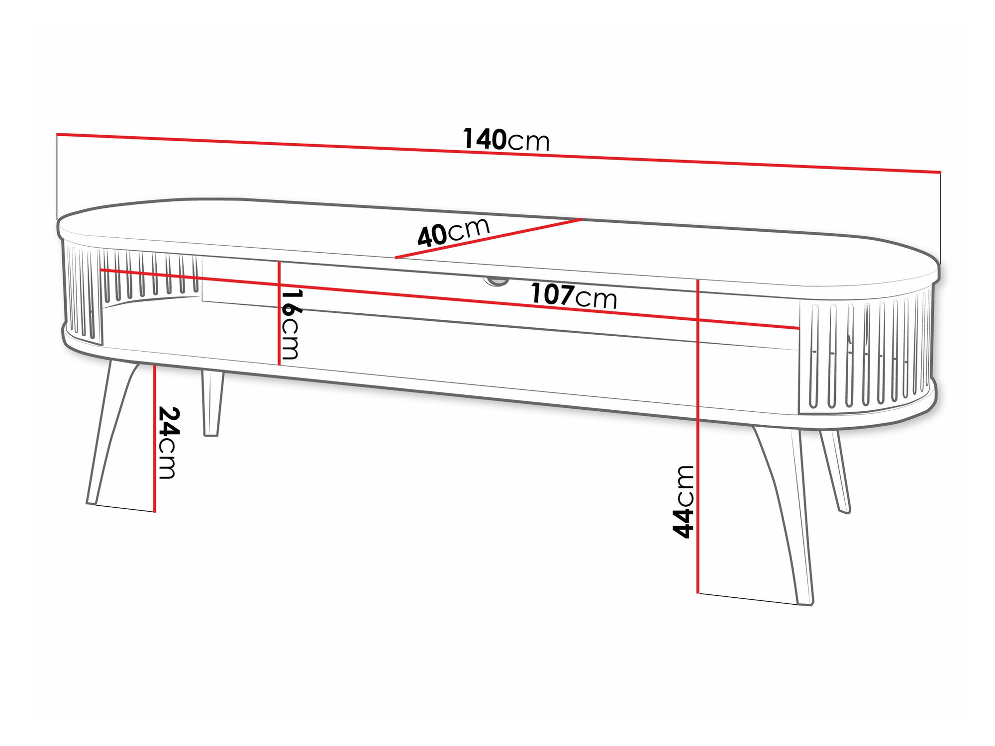 ТВ тумба Sordore 109 (Золотой + Черный мрамор)