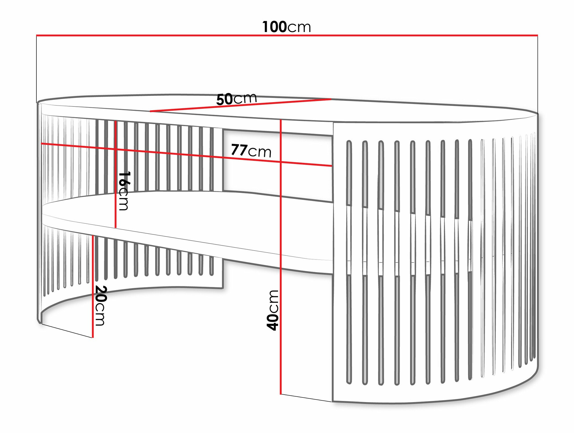 Žurnālu galdiņš Sordore 115 (Melns + Balts marmors)