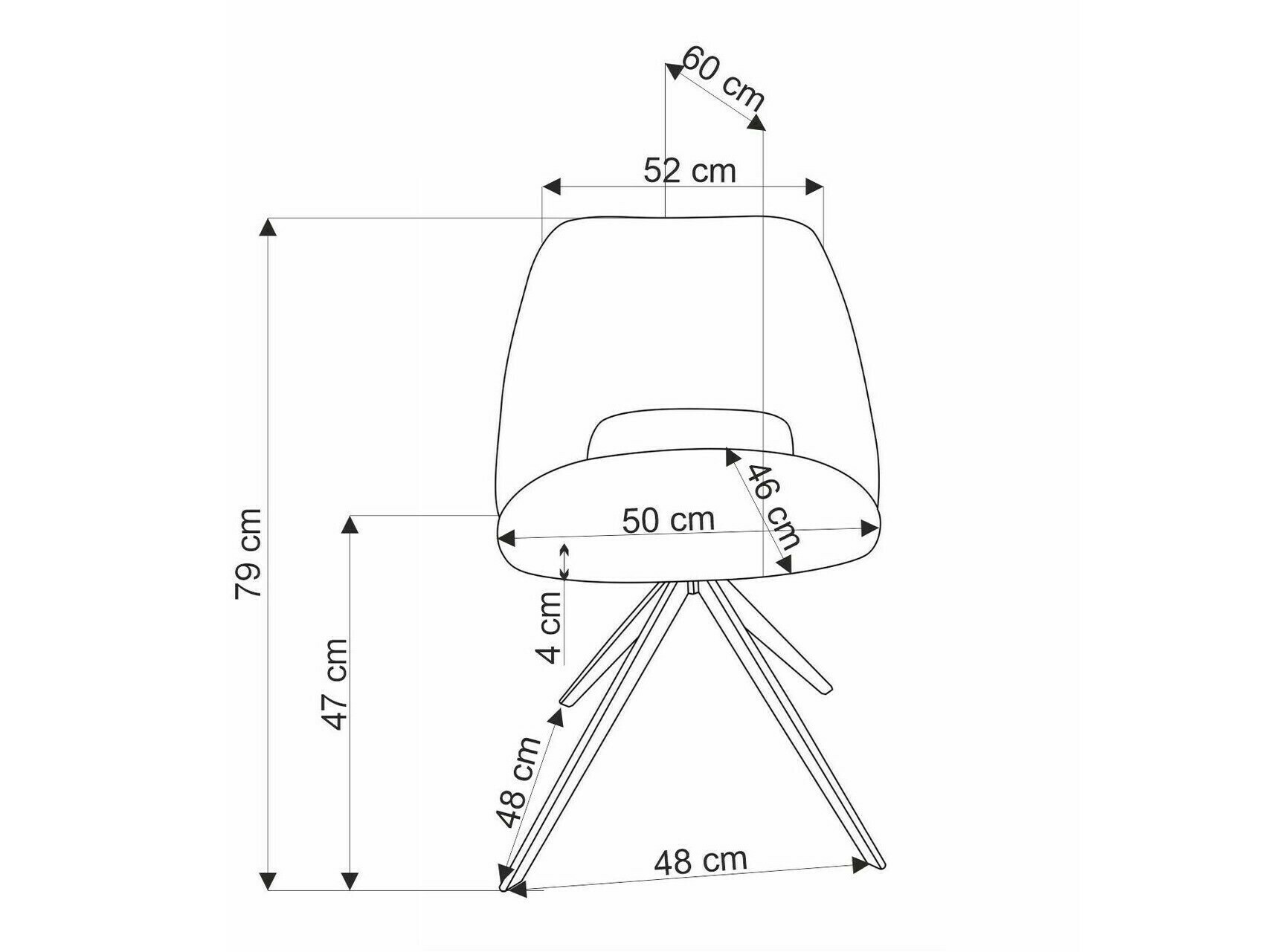 Krēsls Houston 1754 (Dzeltens)
