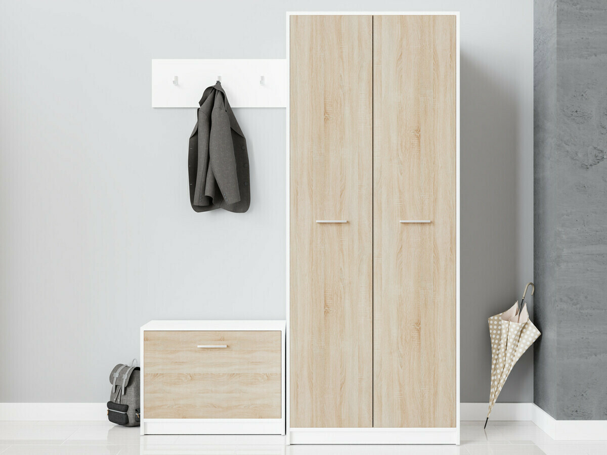 Priekšnama komplekts Novsore 152 (Balts + Sonomas ozols)