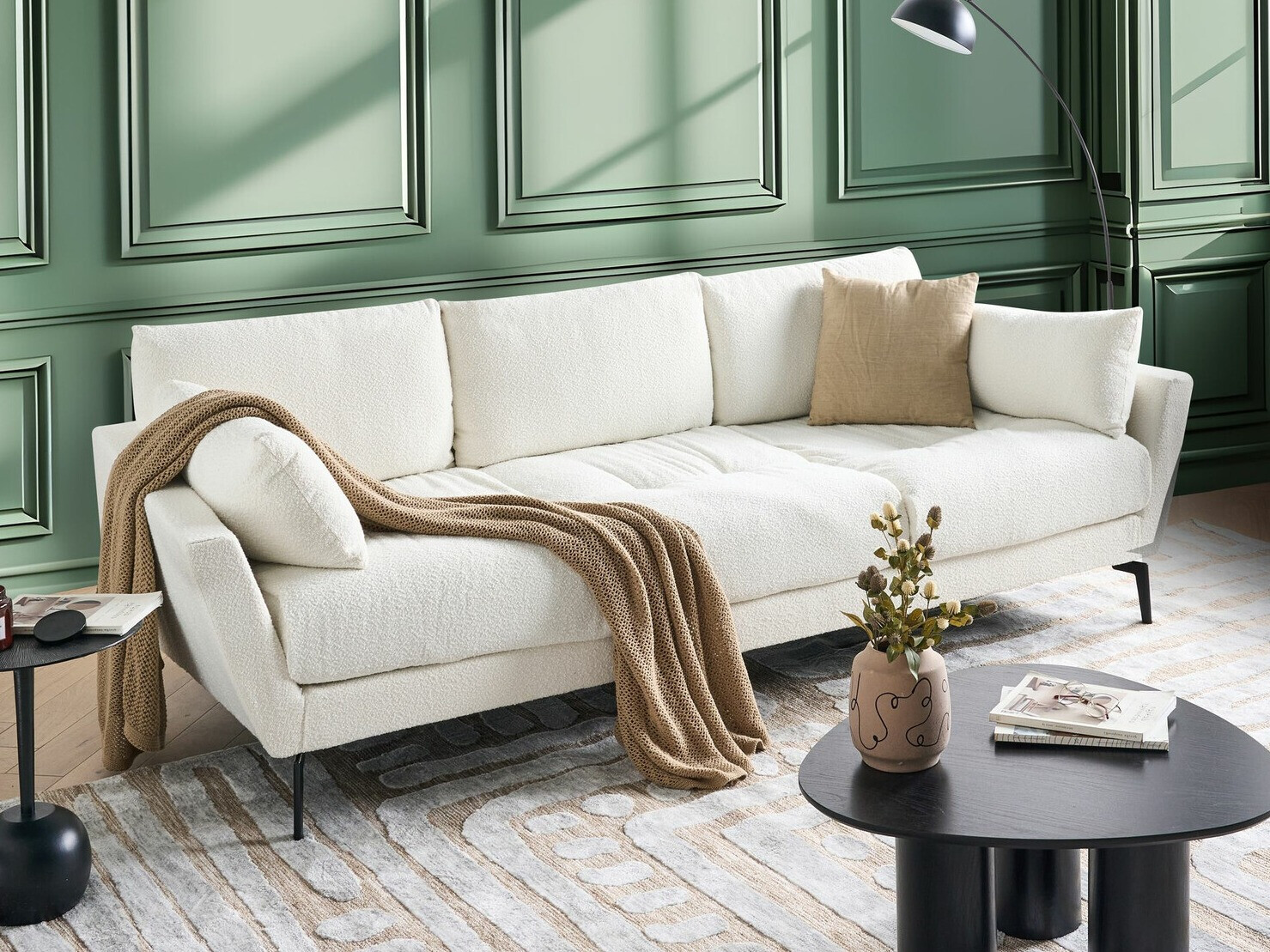 Dīvāns Berwyn 2405 (Balts)