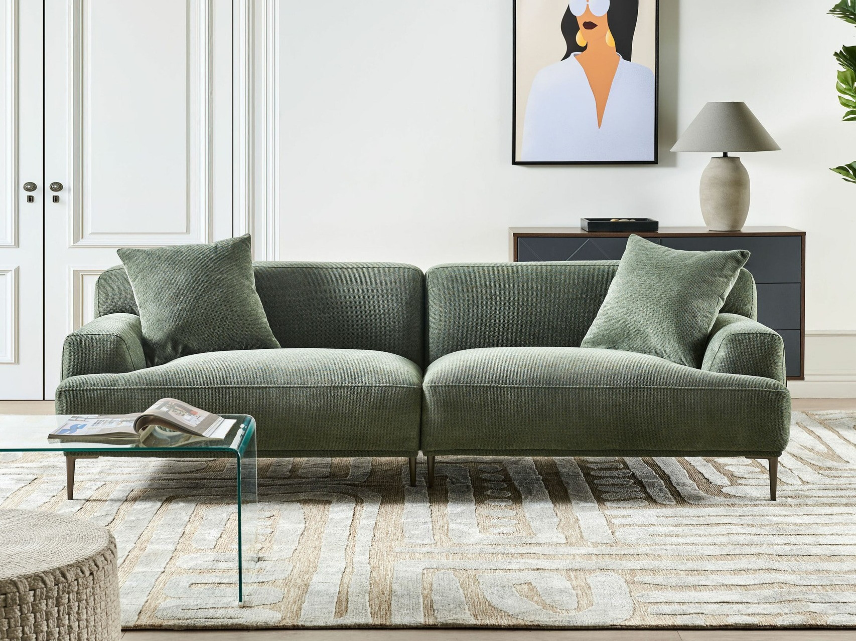 Dīvāns Berwyn 2406 (Zaļš)