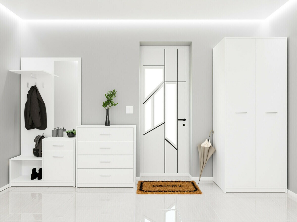 Priekšnama komplekts Novsore 154 (Balts)