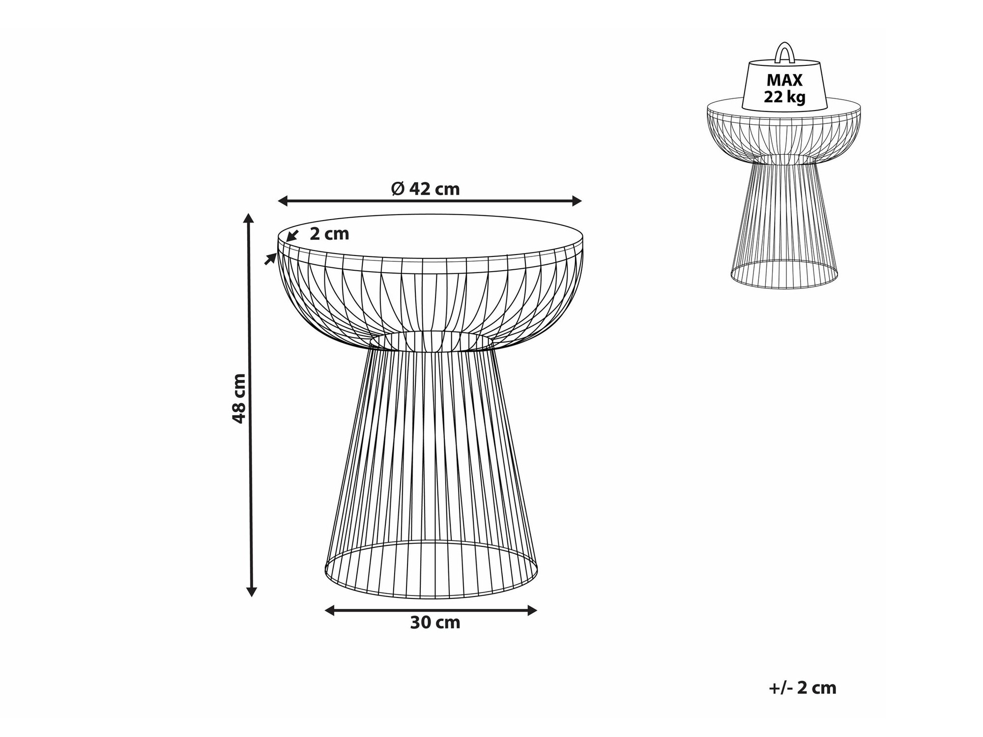 Kafijas galdiņš Berwyn 2408