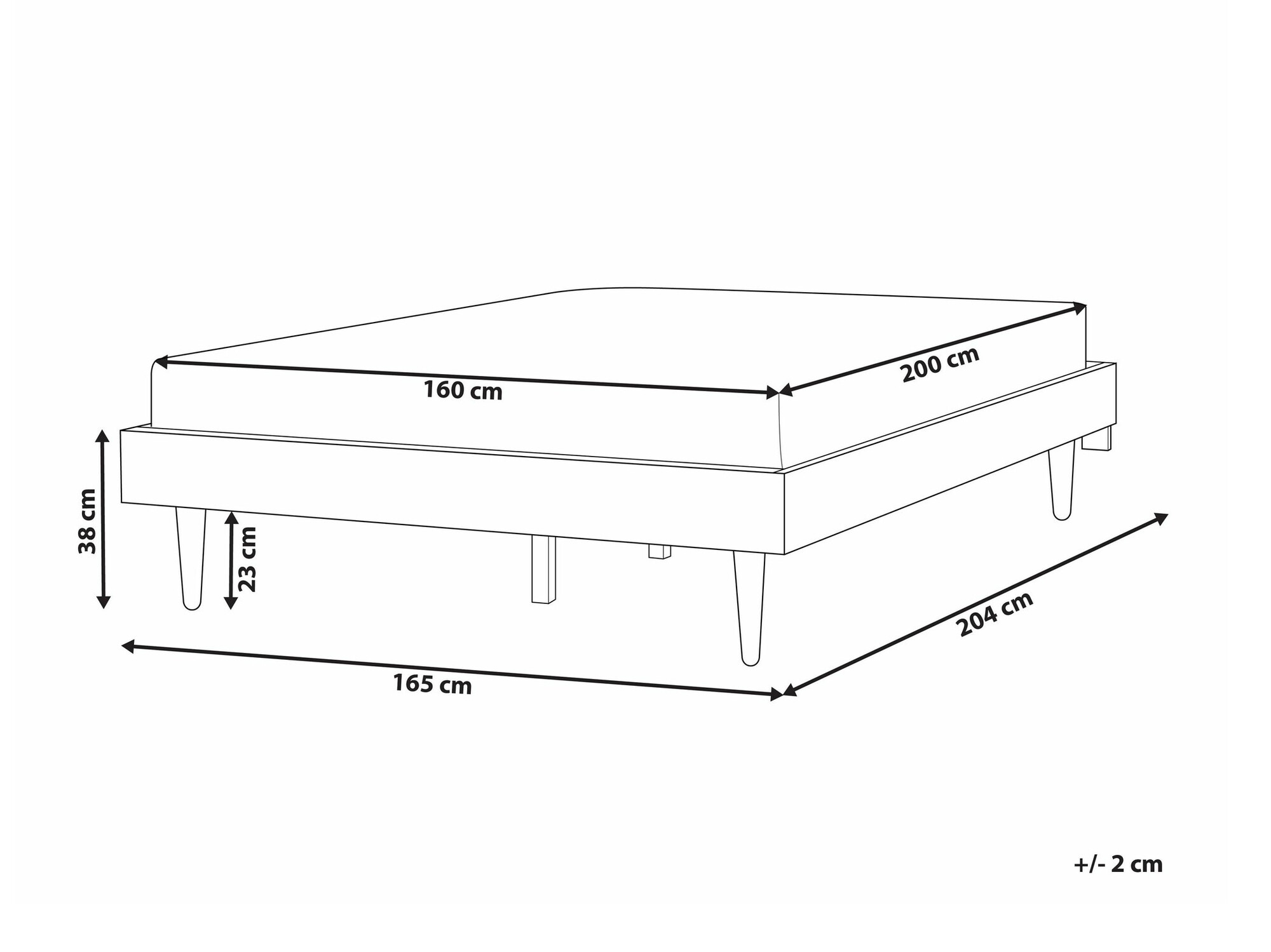 Кровать Berwyn 2088 (Чёрный)