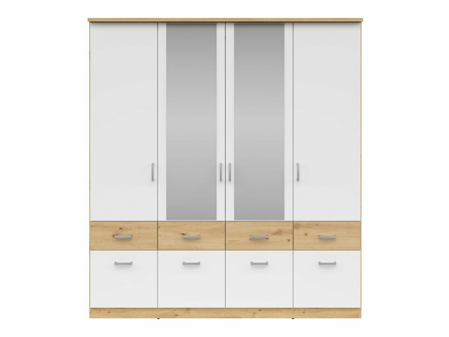 Skapis Boston 537 (Artisan ozols + Balts)