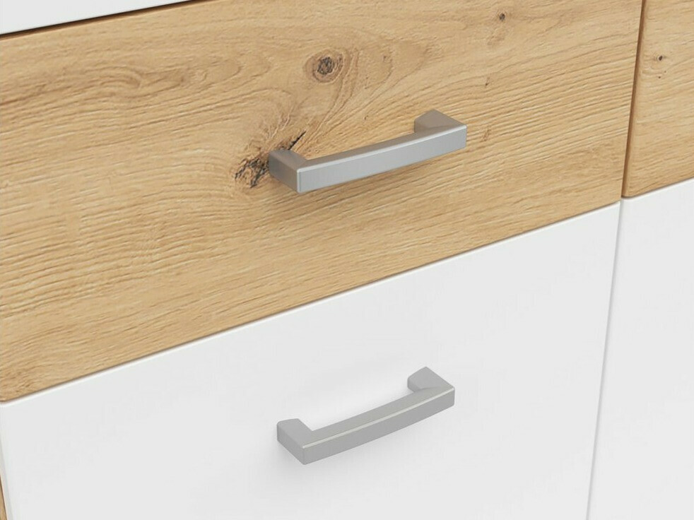 Skapis Boston 537 (Artisan ozols + Balts)