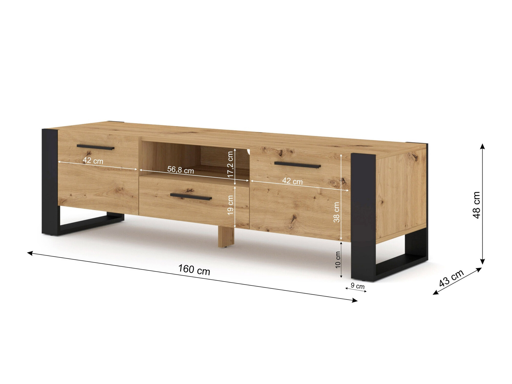 TV galds Cordoro 100 (Balts)