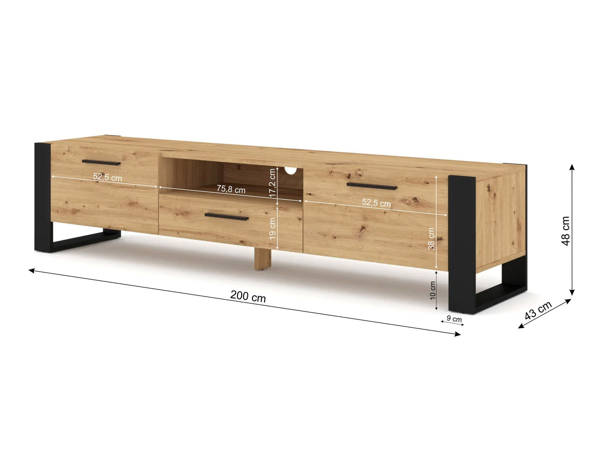 TV galds Cordoro 101 (Artisan ozols)