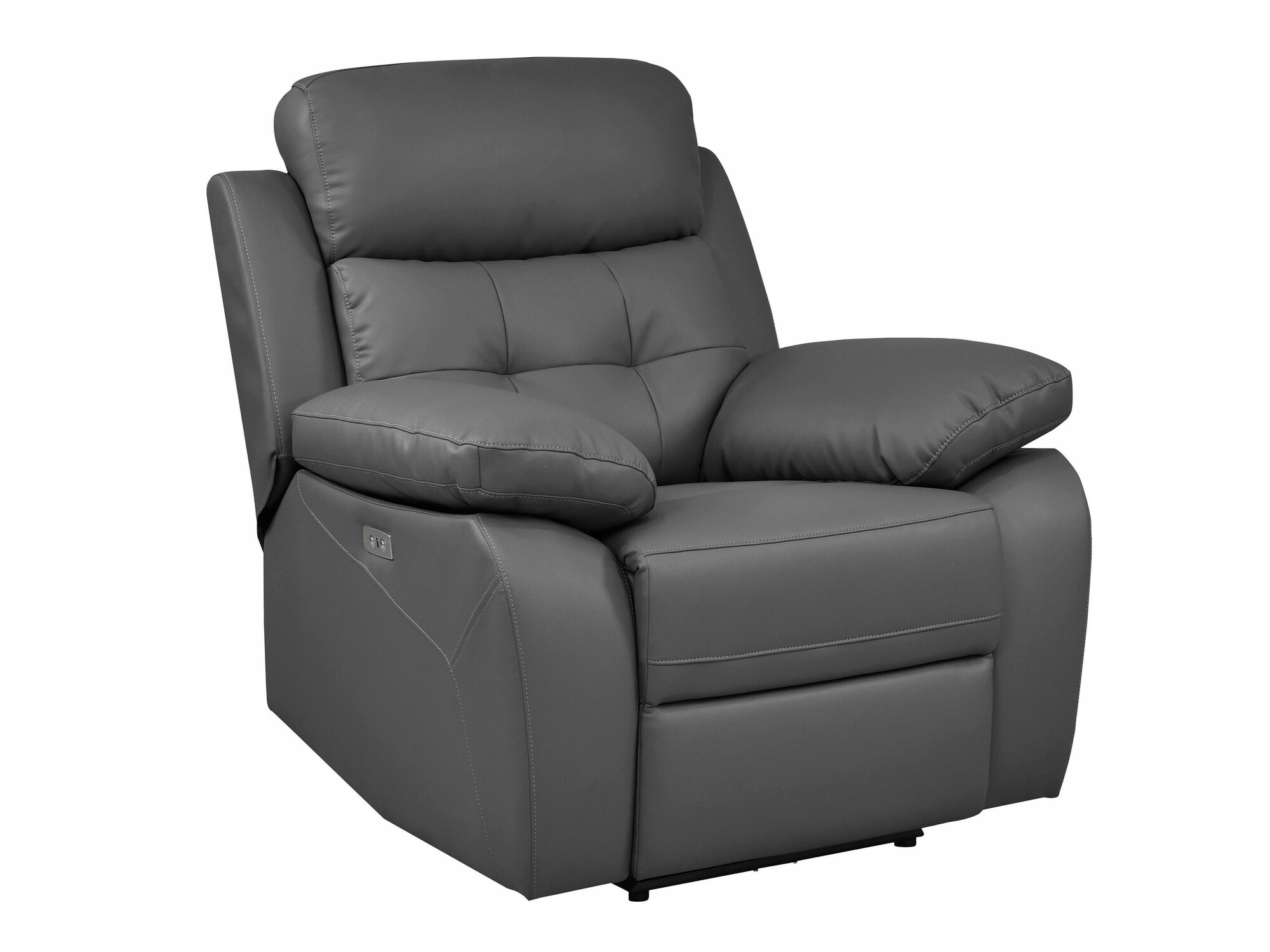 Atpūtas krēsls reglainer Denton 1324 (Pelēks)