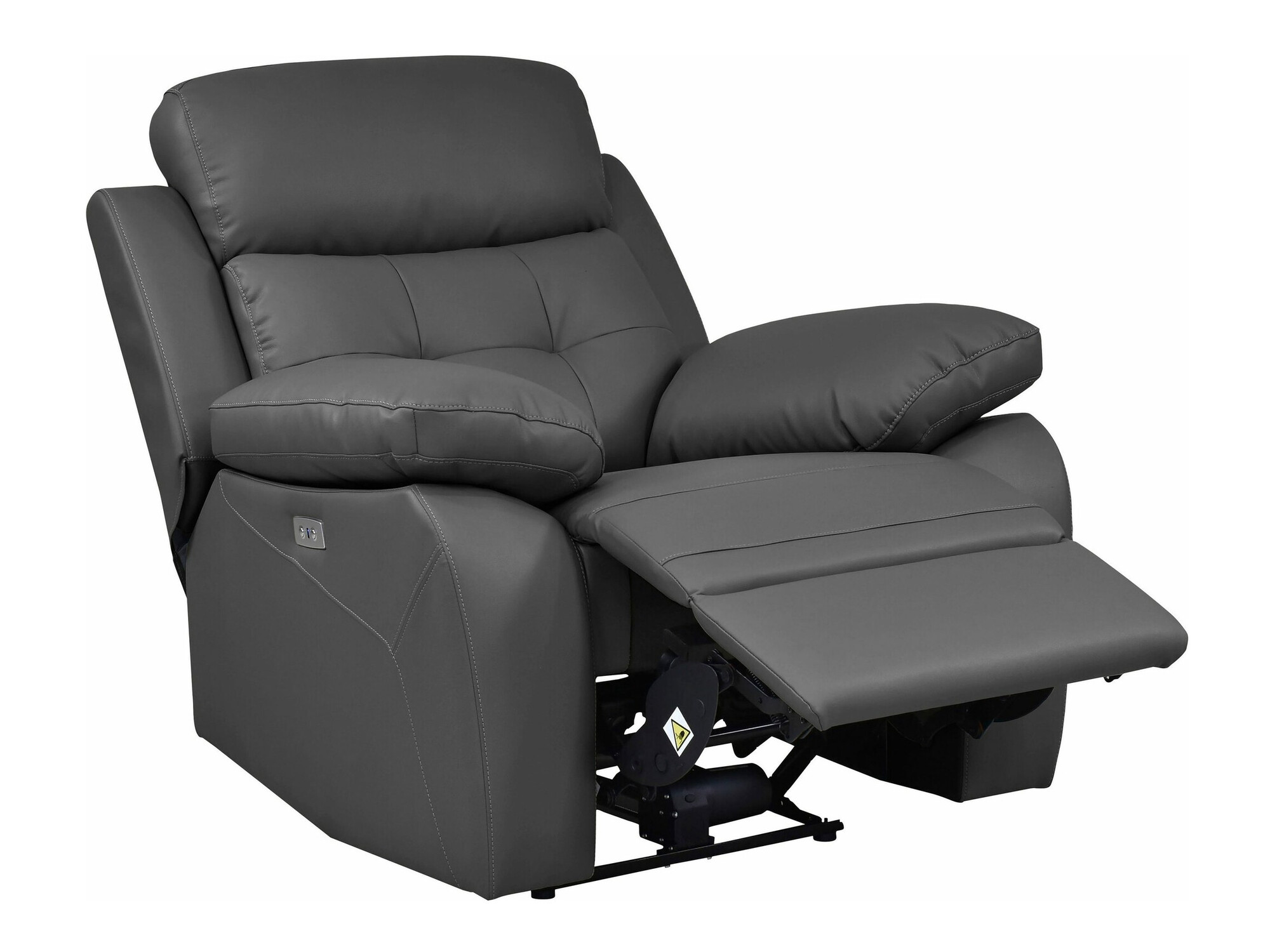 Atpūtas krēsls reglainer Denton 1324 (Pelēks)
