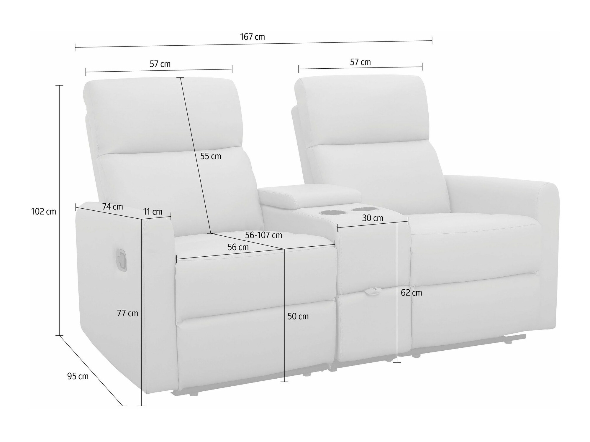 Раскладной диван Denton 1397 (Коричневый)
