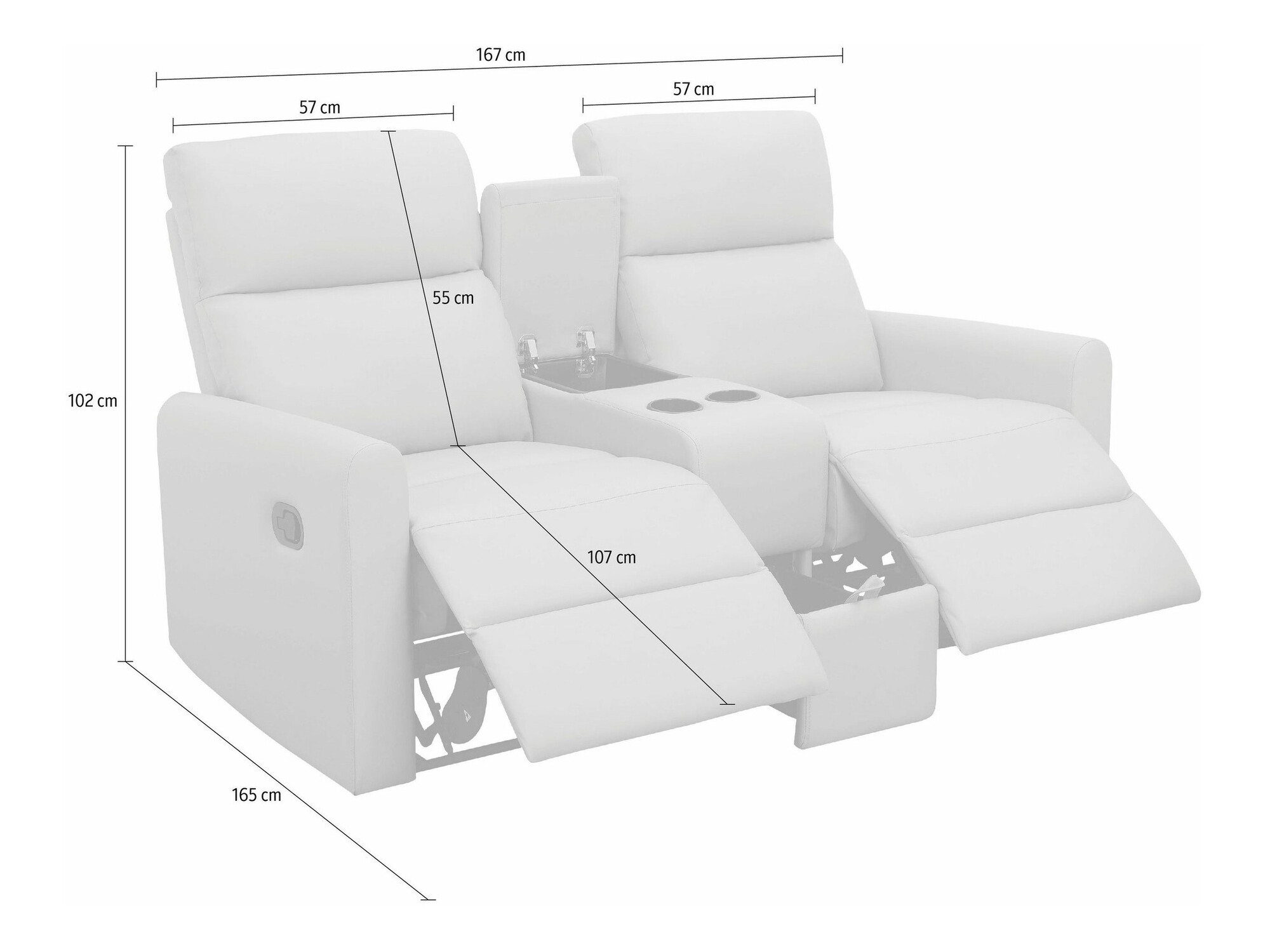 Раскладной диван Denton 1397 (Коричневый)