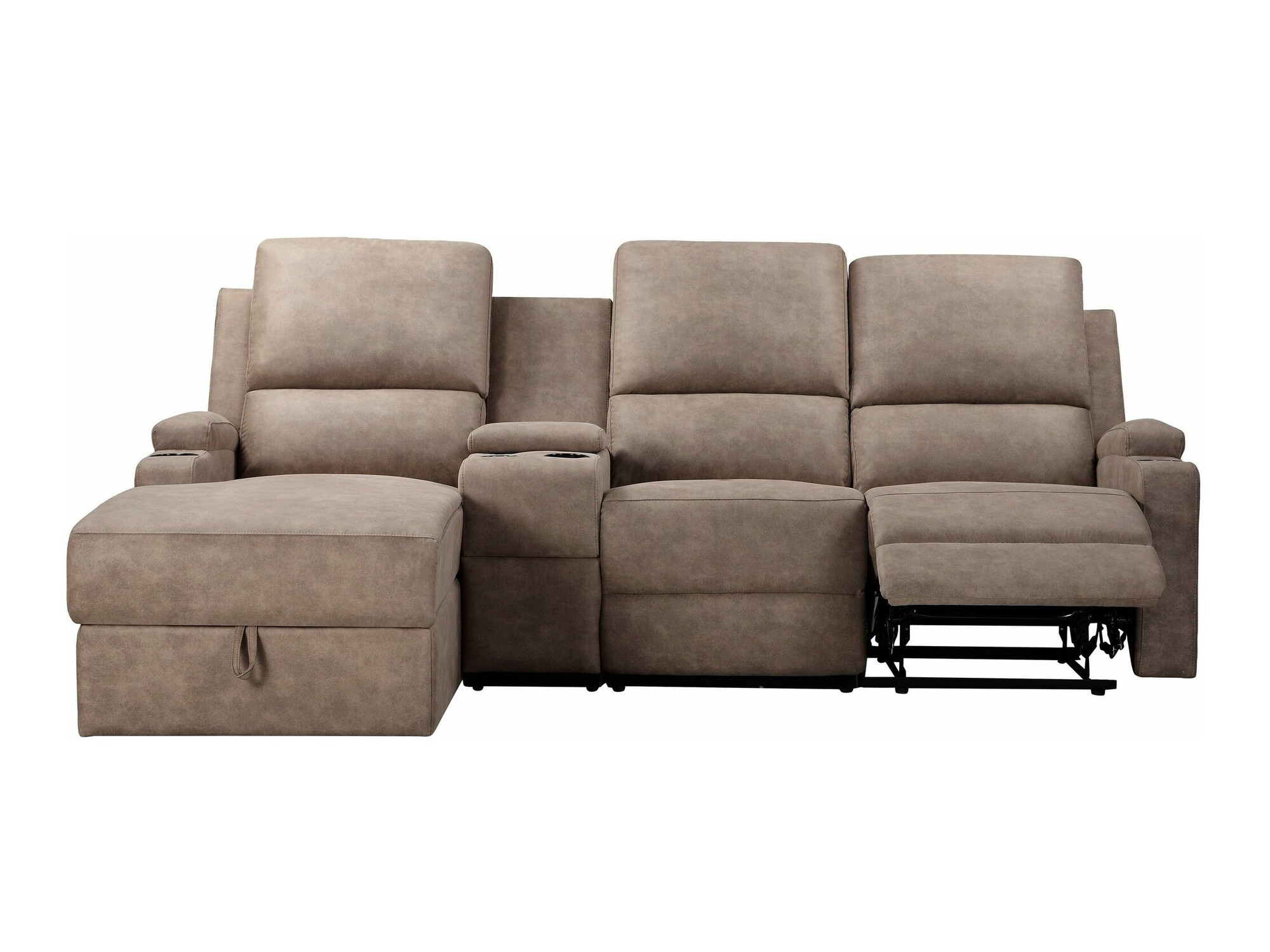 Stūra dīvāns reglaineris Denton 1368 (Taupe)