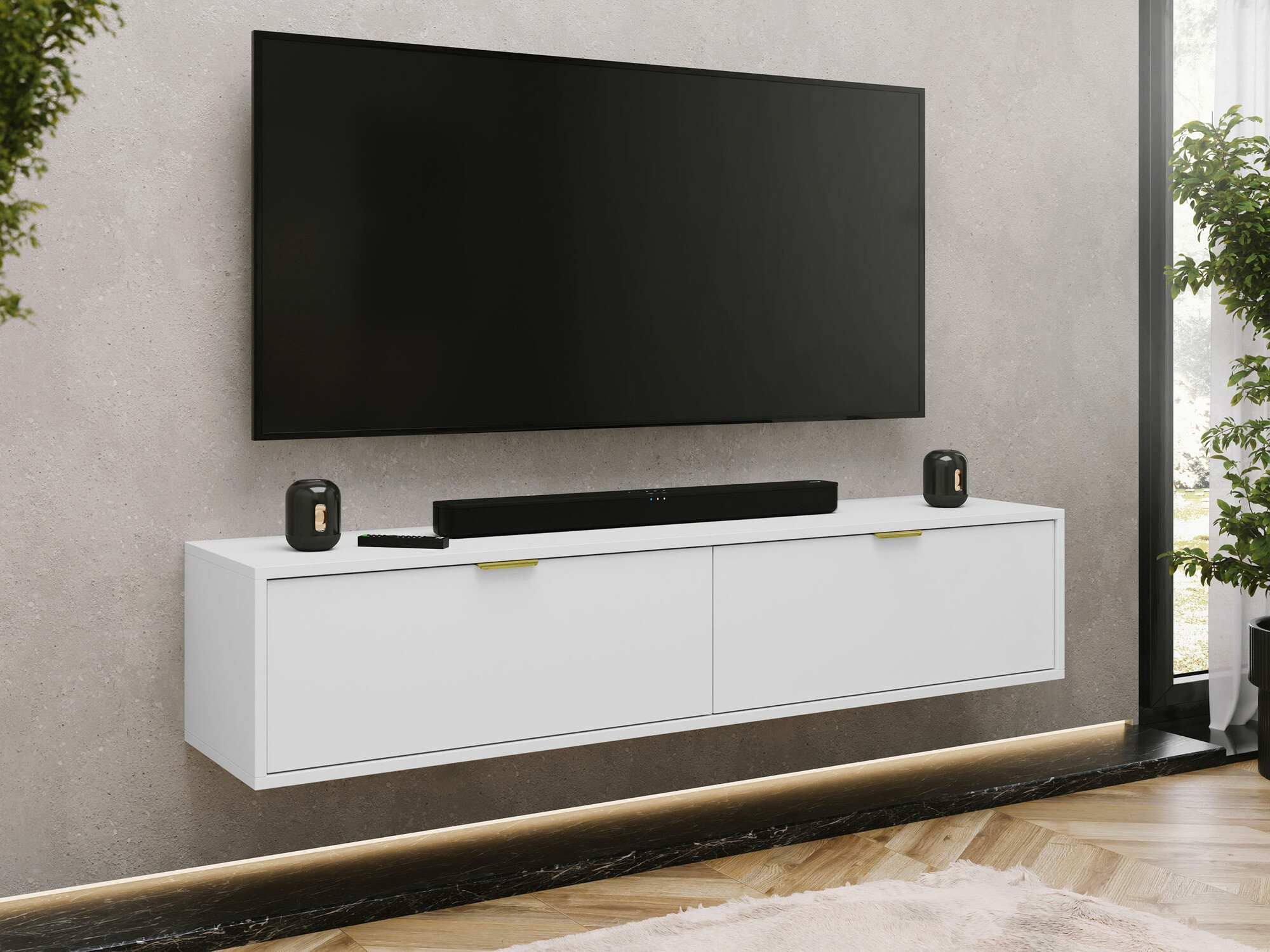 TV galds Hamilton 100 (Balts)