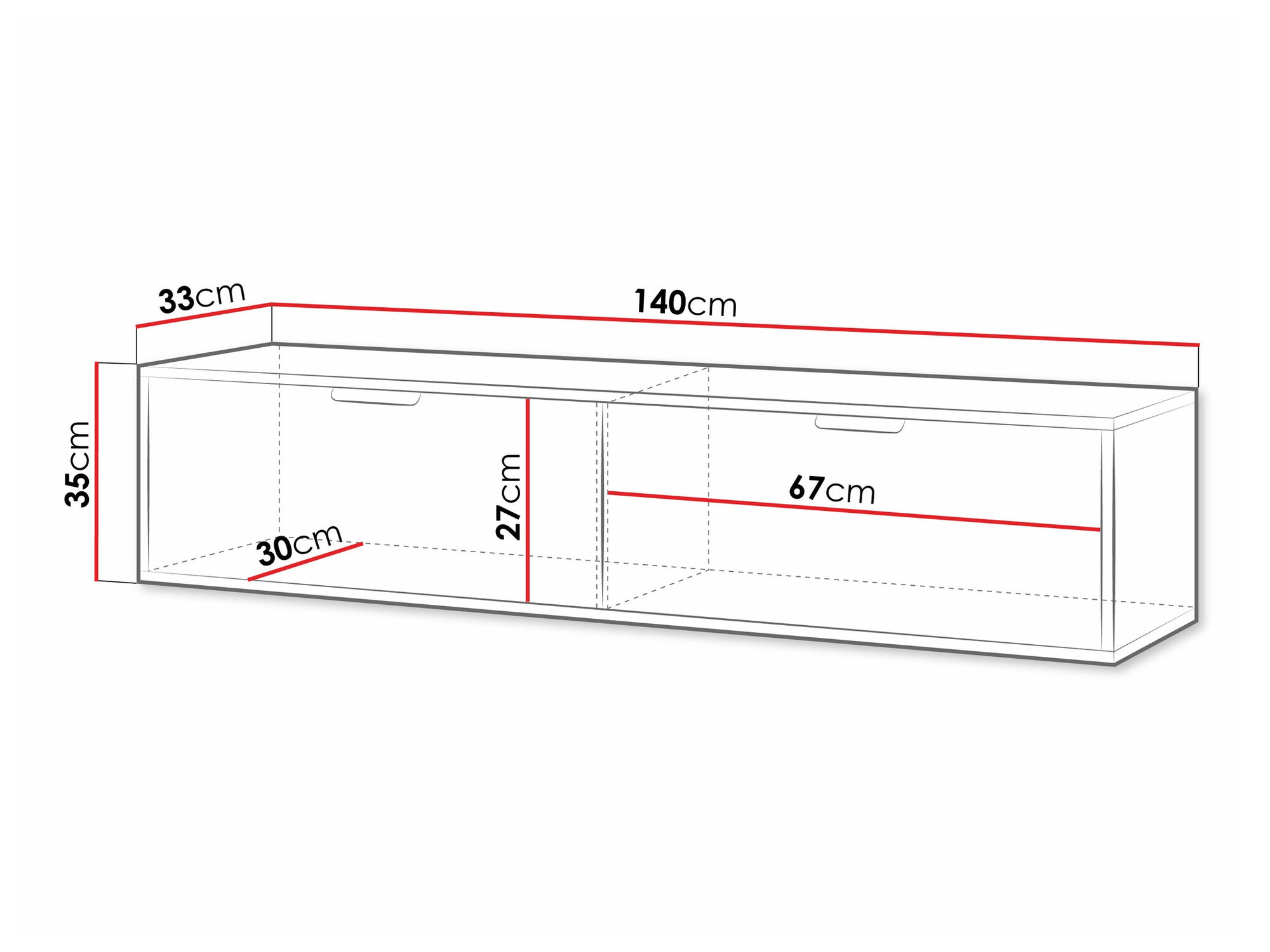 TV galds Hamilton 100 (Balts)