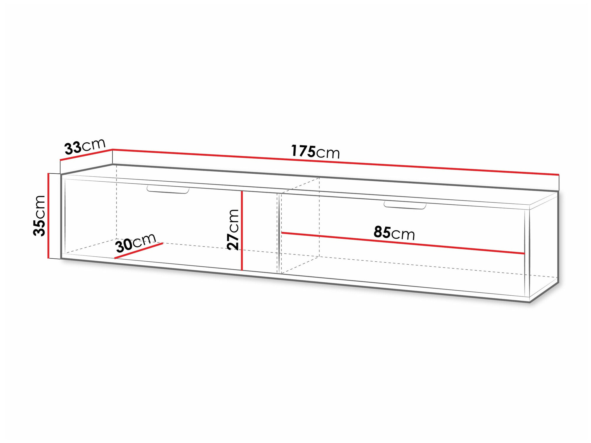 TV galds Hamilton 101 (Balts)