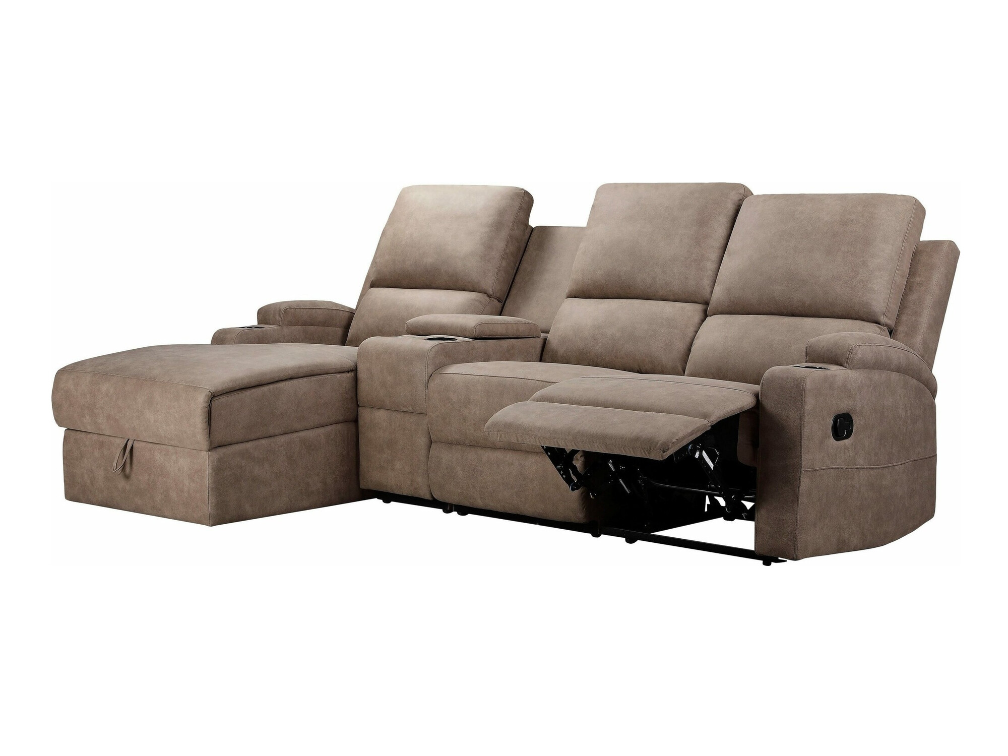 Угловой диван реклайнер Denton 1368 (Taupe)