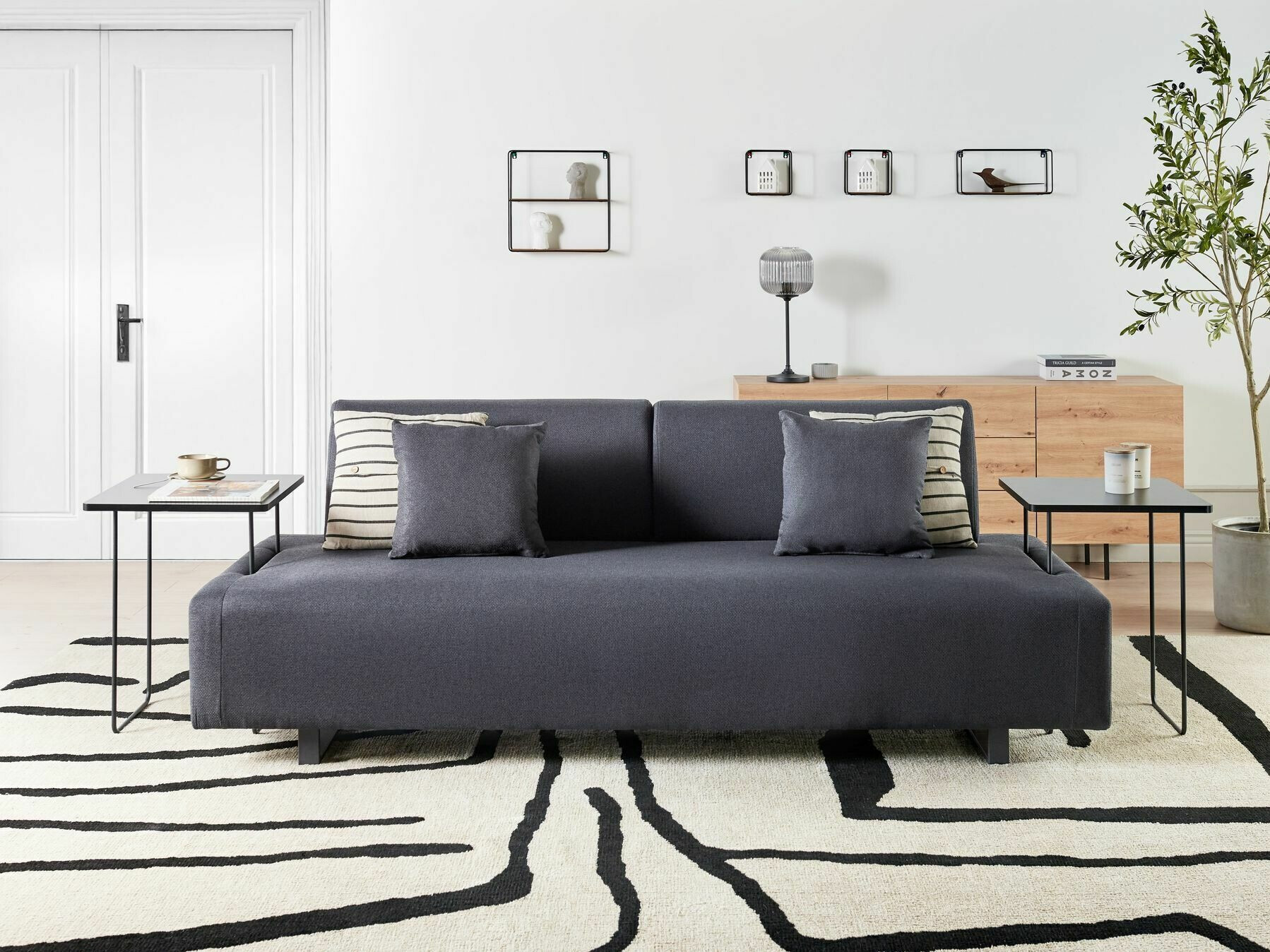 Dīvāns Berwyn 2417 (Melns)