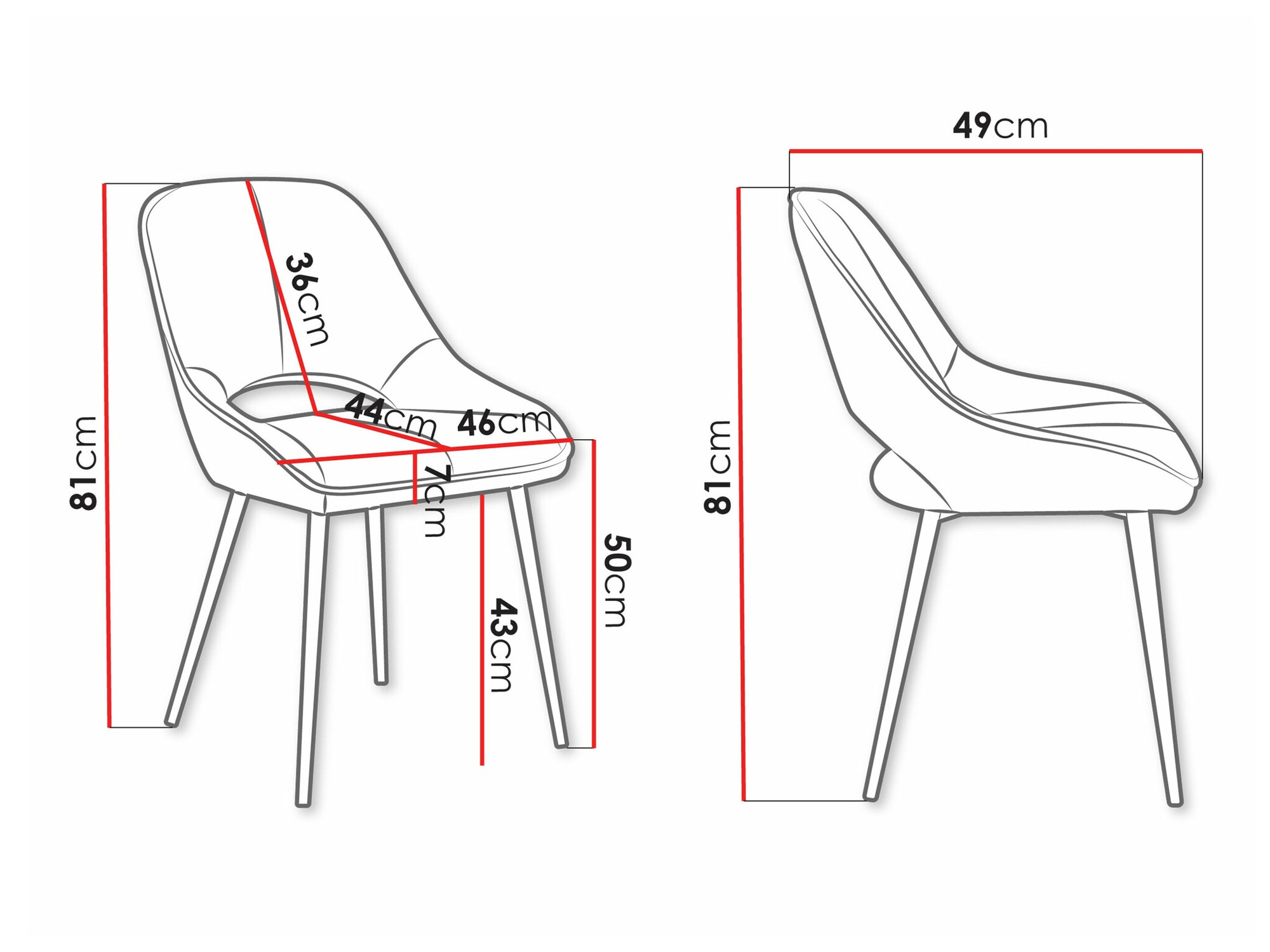 Krēsls Comfivo 439 (Melns)