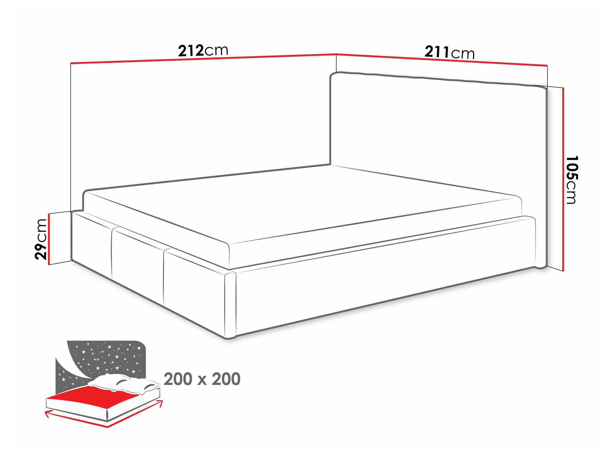 Кровать ComfiDream 179 (Fresh 13)