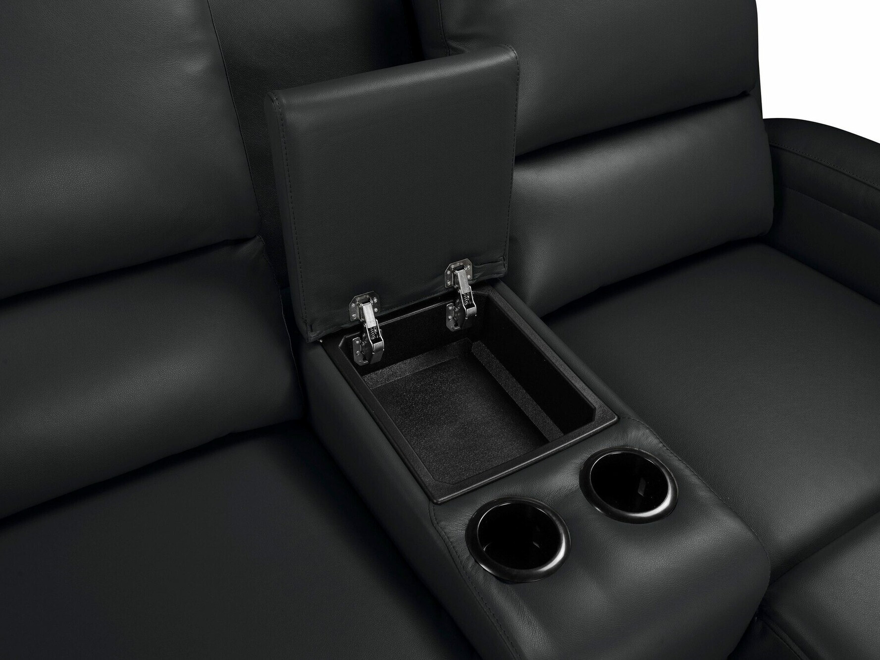 Угловой диван реклайнер Denton 1368 (Чёрный)