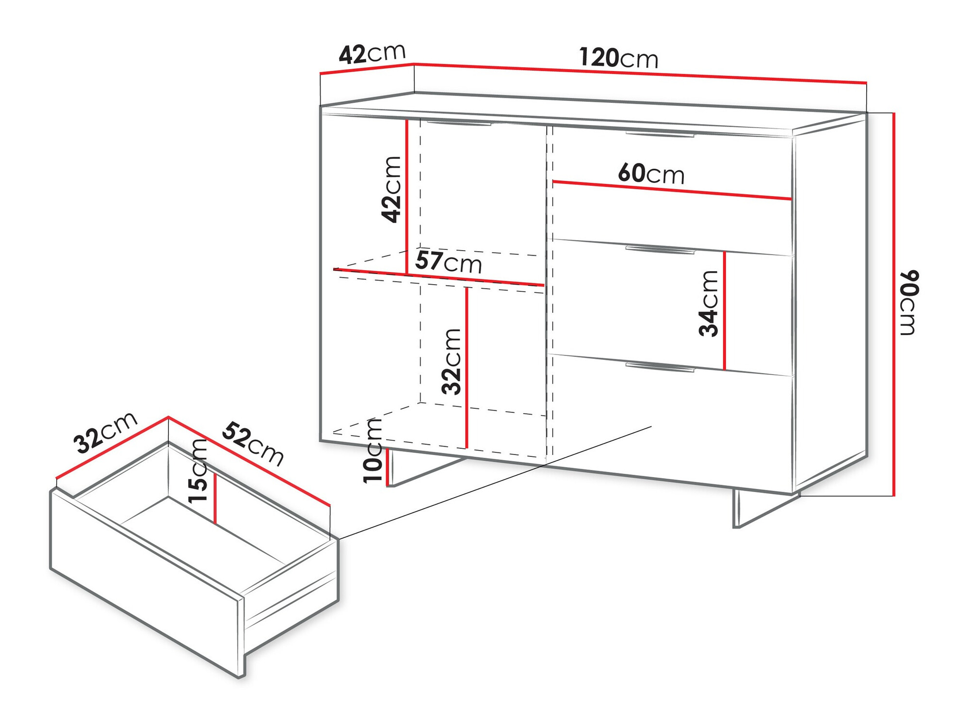Kомод Flotei 100