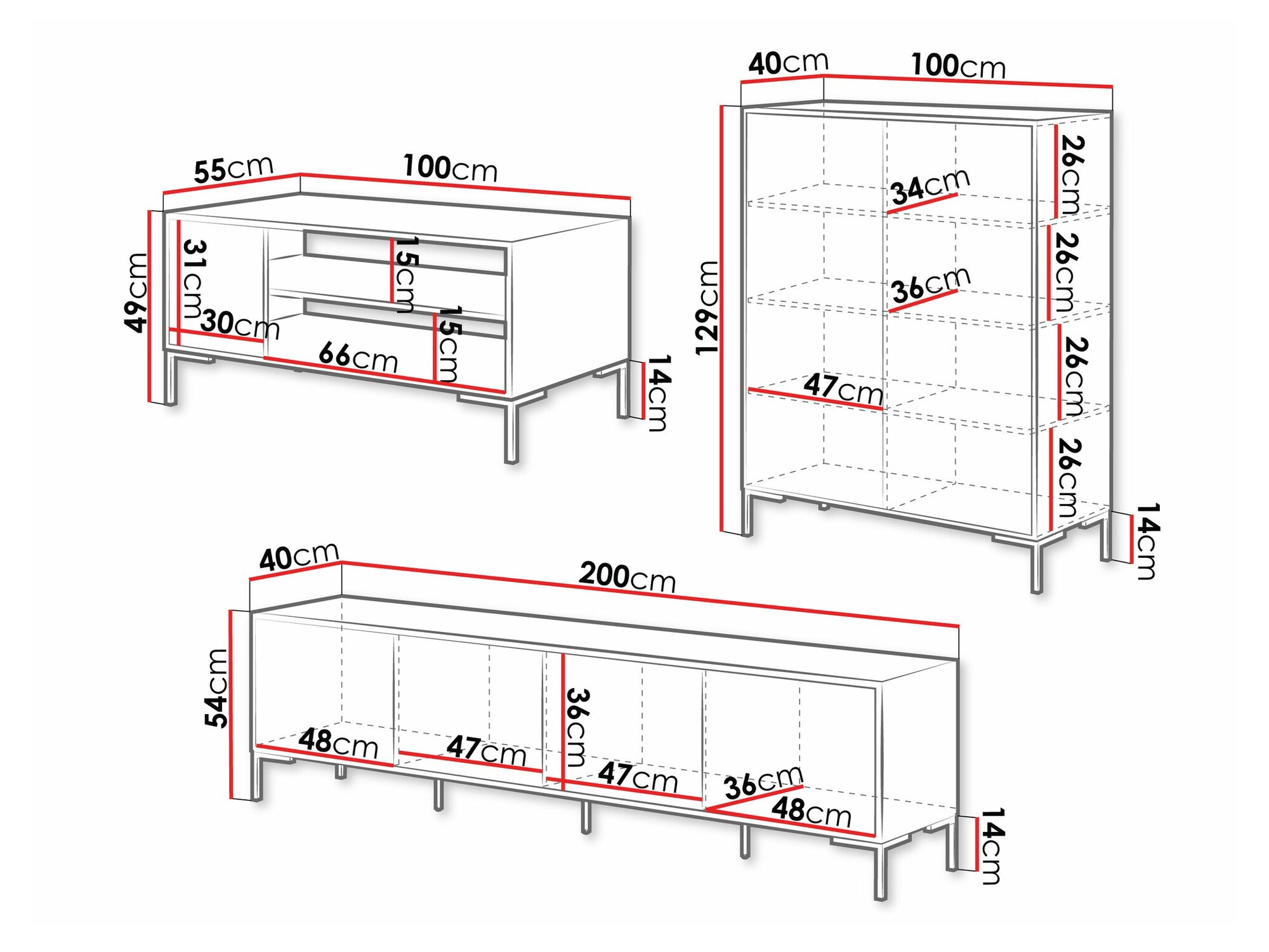Viesistabas komplekts Fabula