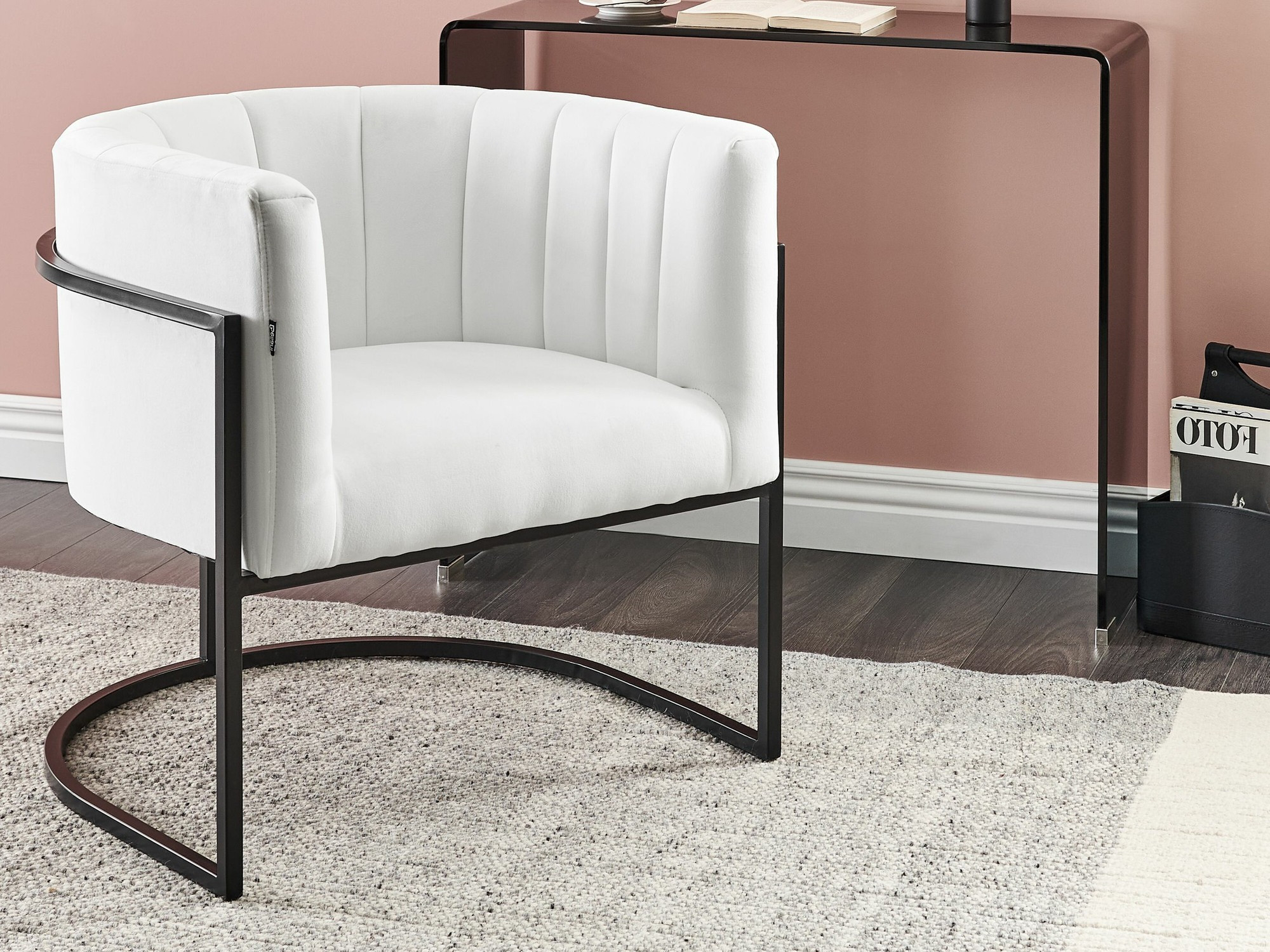 Кресло Berwyn 1141 (Белый + Чёрный)