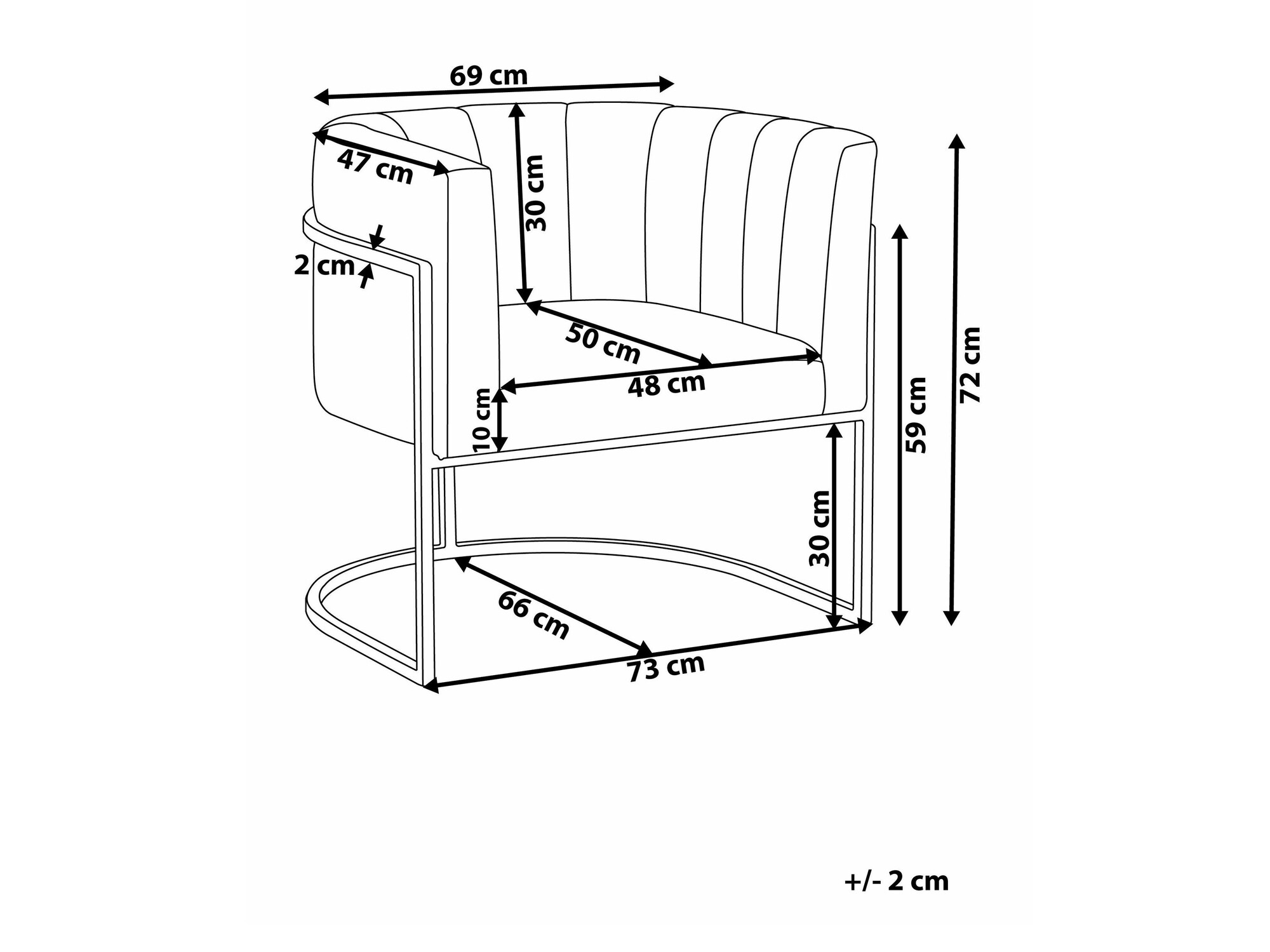 Кресло Berwyn 1141 (Taupe + Чёрный)