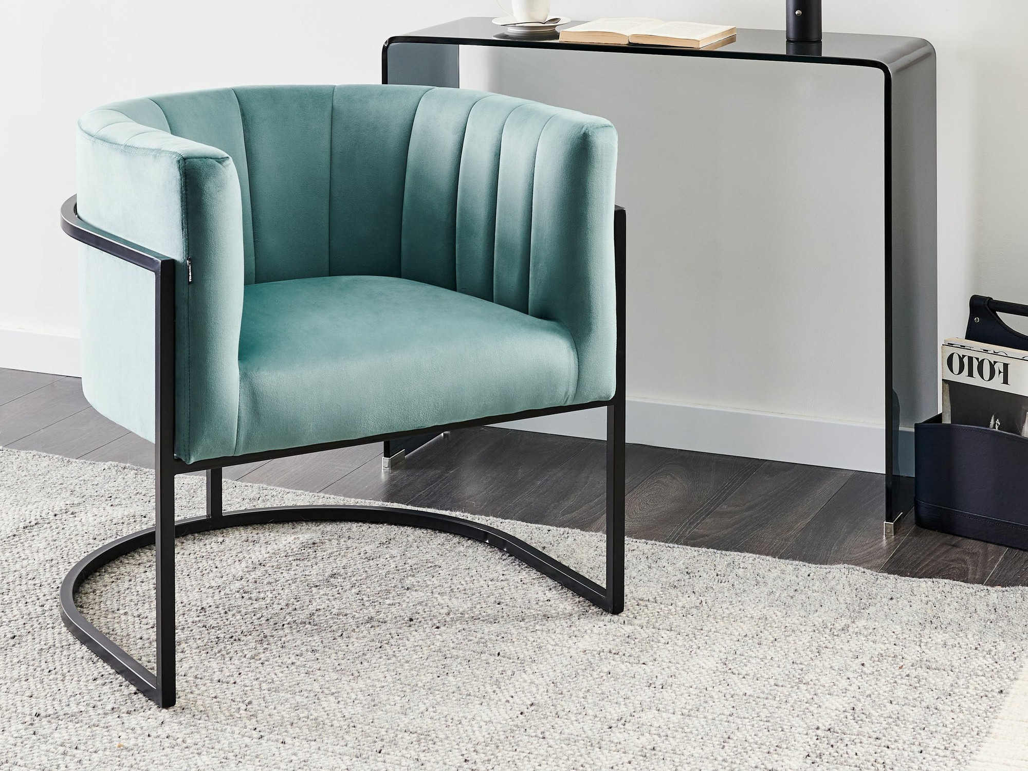 Krēsls Berwyn 1141 (Tirkīzs + Melns)