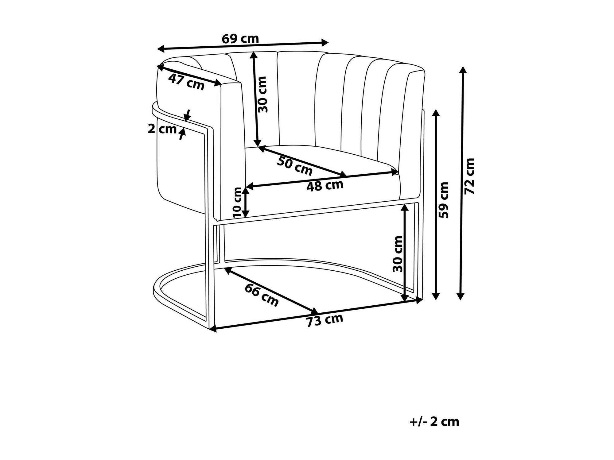 Krēsls Berwyn 1141 (Zils + Sudraba)
