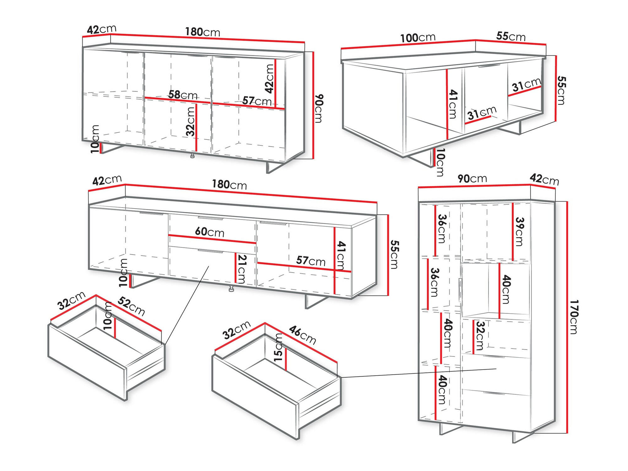Viesistabas komplekts Flotei 110