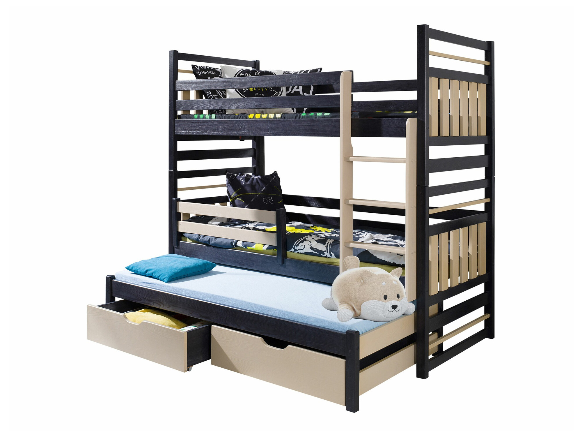 Divstāvu gulta Henderson 123 (Venge + Gaiši brūns)