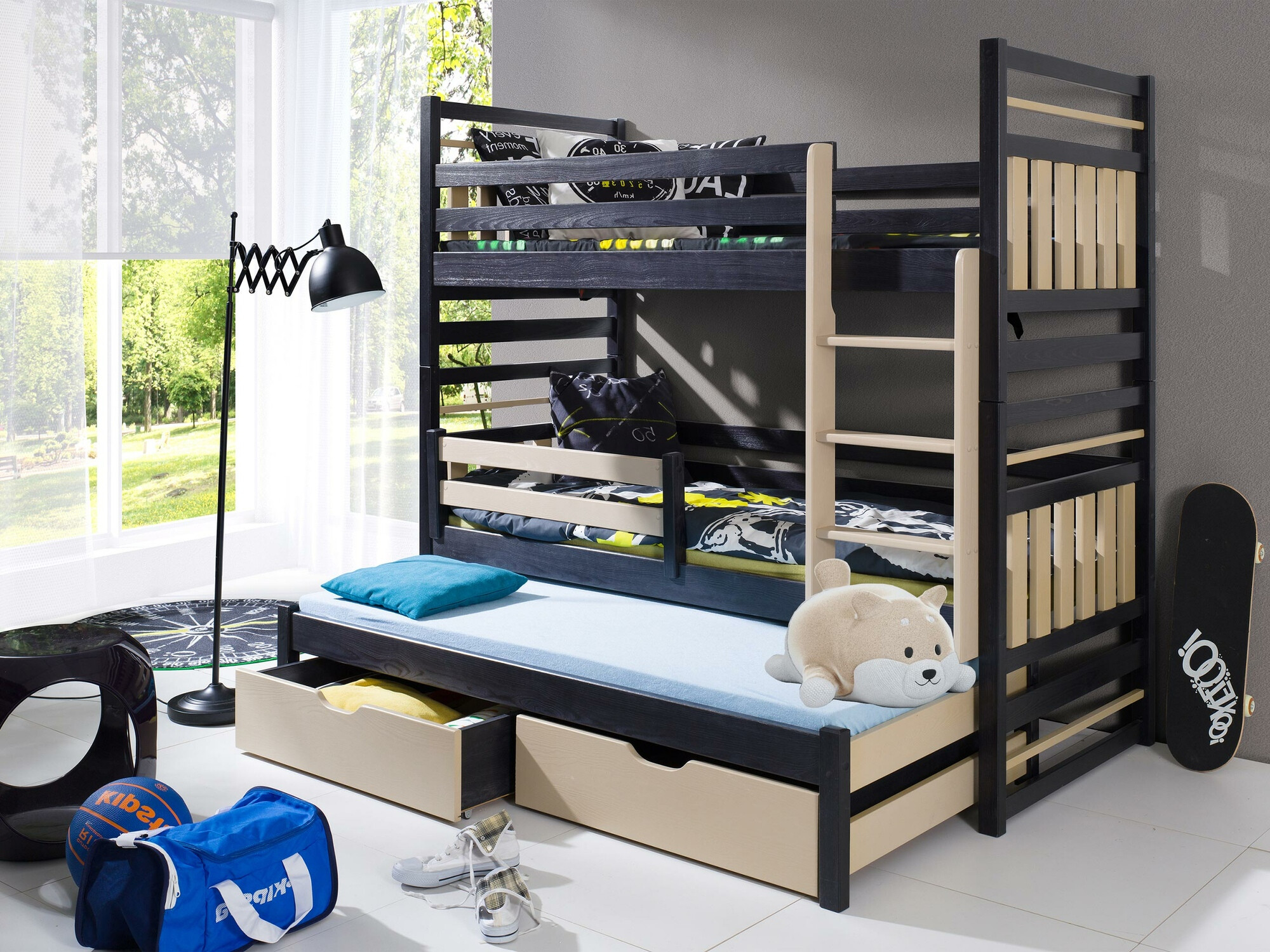 Divstāvu gulta Henderson 124 (Venge + Gaiši brūns)