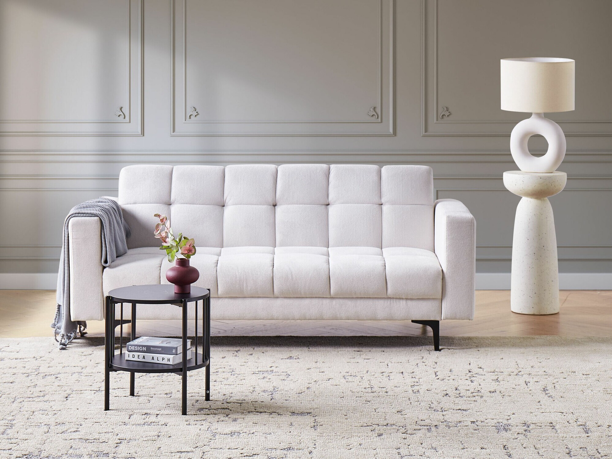 Dīvāns gulta Mormiru 103 (Krēms)