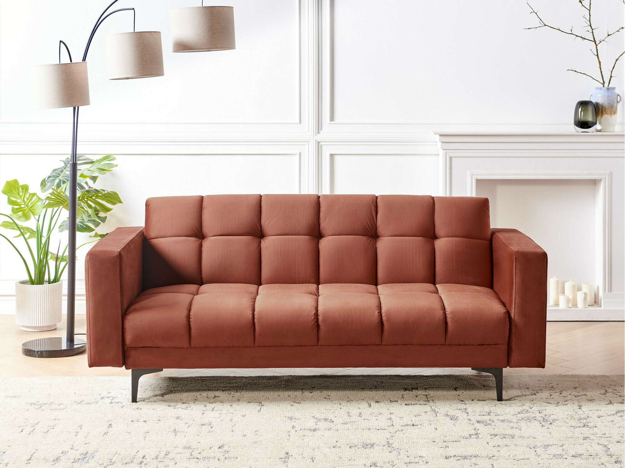 Dīvāns gulta Mormiru 103 (Sarkans)