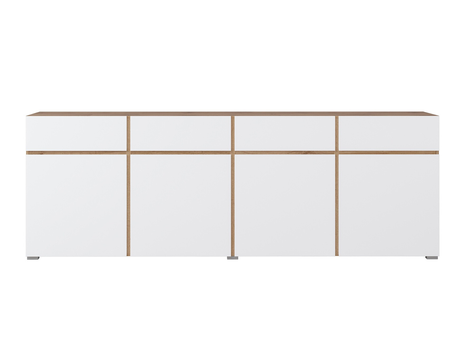 Kомод Alfere 100 (Дуб вотан + Белый)