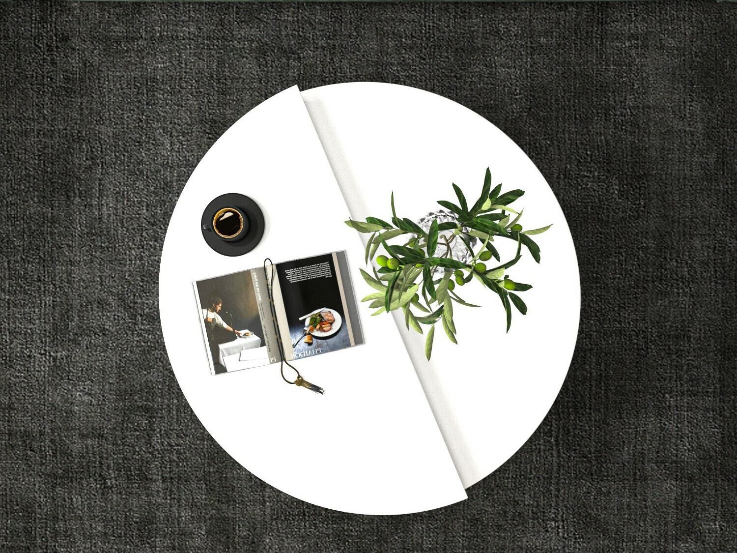 Комплект журнальных столиков Kailua 2581 (Белый)