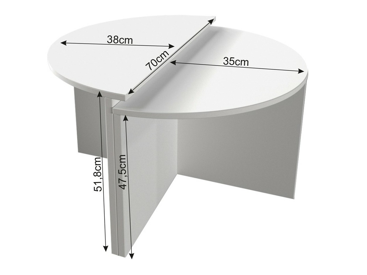 Комплект журнальных столиков Kailua 2581 (Белый)