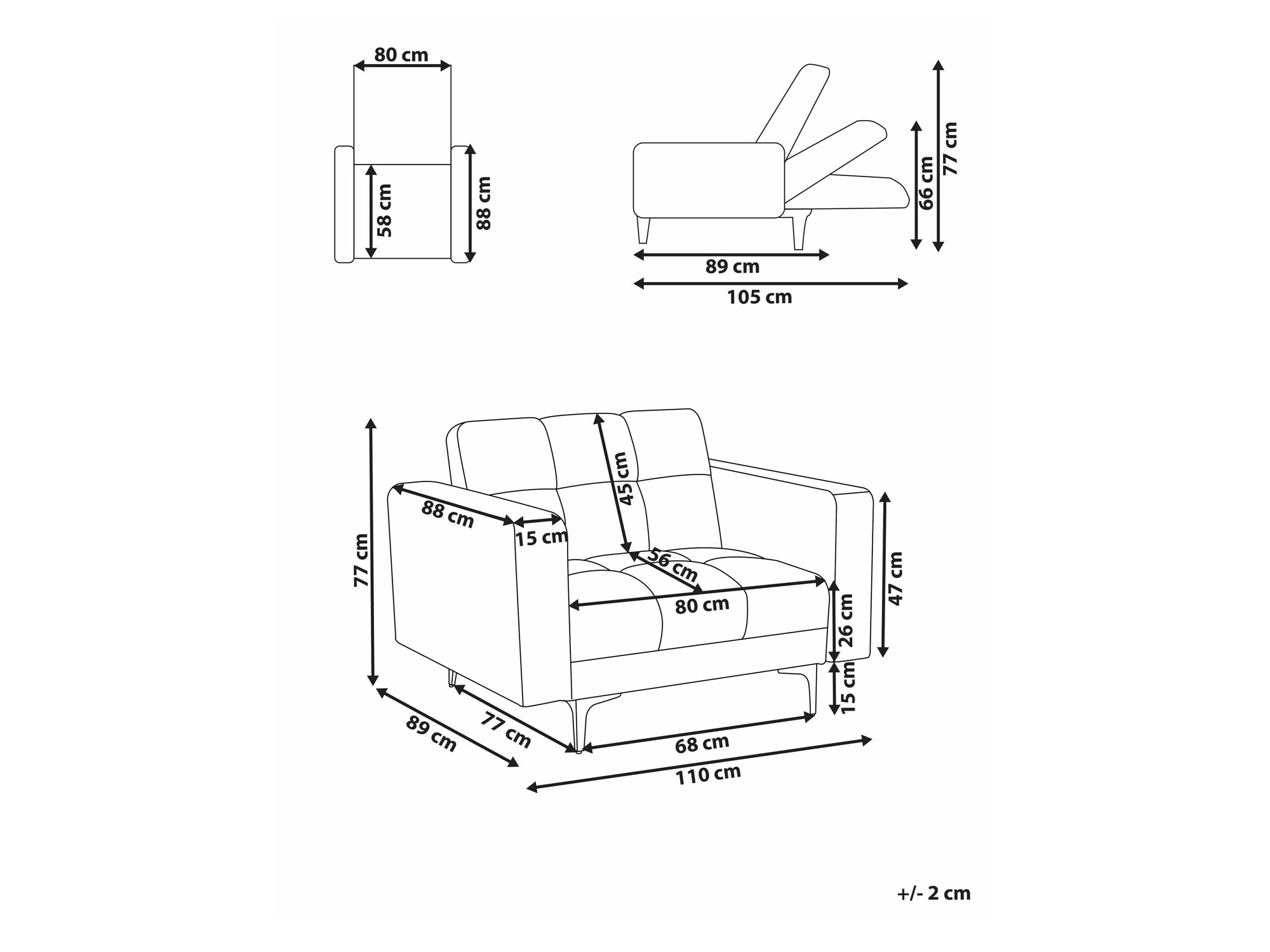 Кресло Mormiru 101 (Белый)