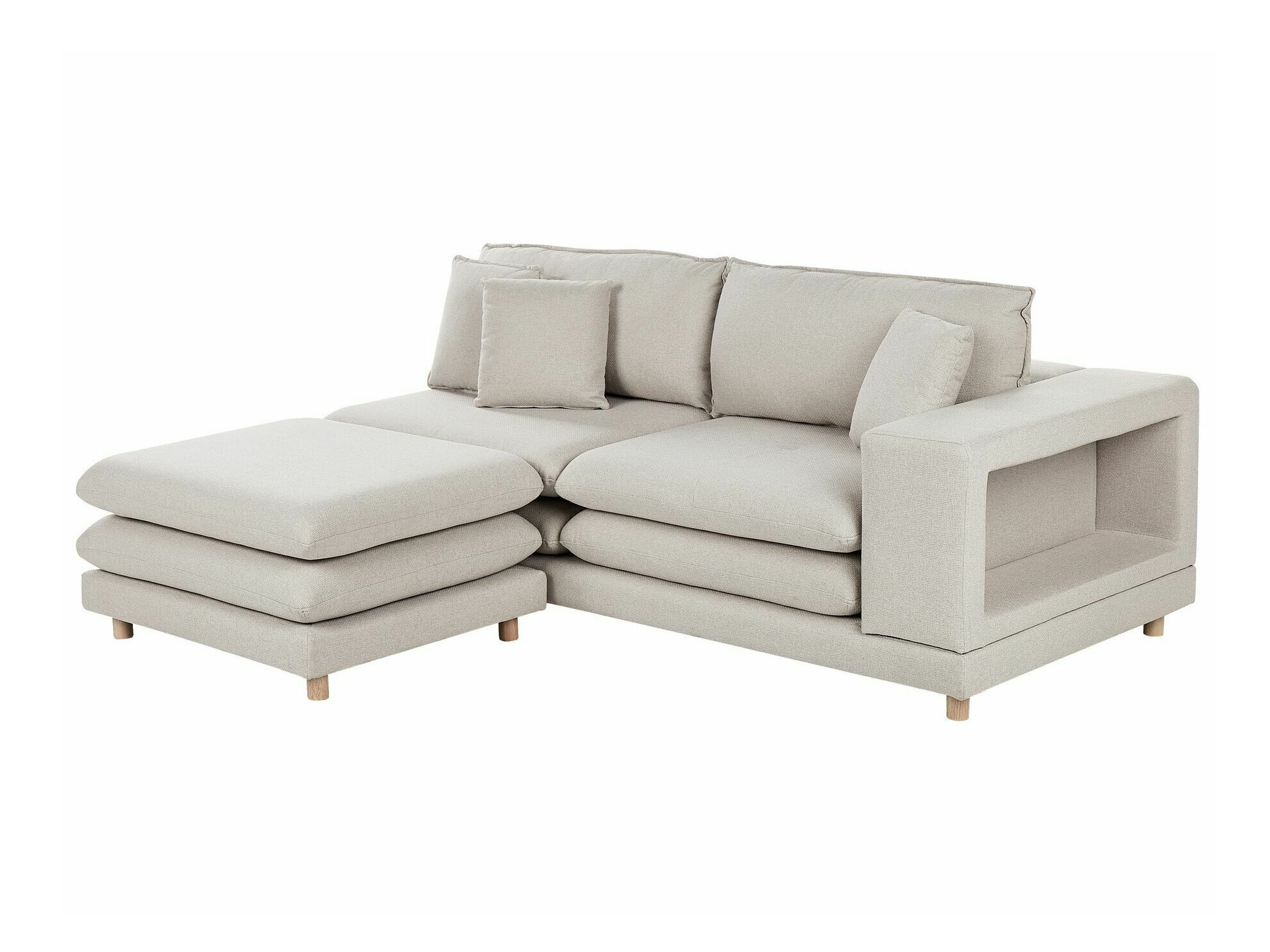 Mīksto mēbeļu komplekts Berwyn 2432 (Bēšs)