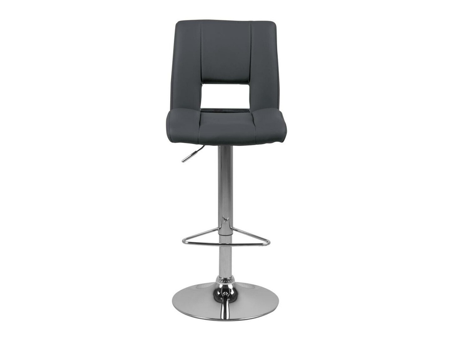 Низкий барный стул Norsica 145 (Серый + Серебряный)