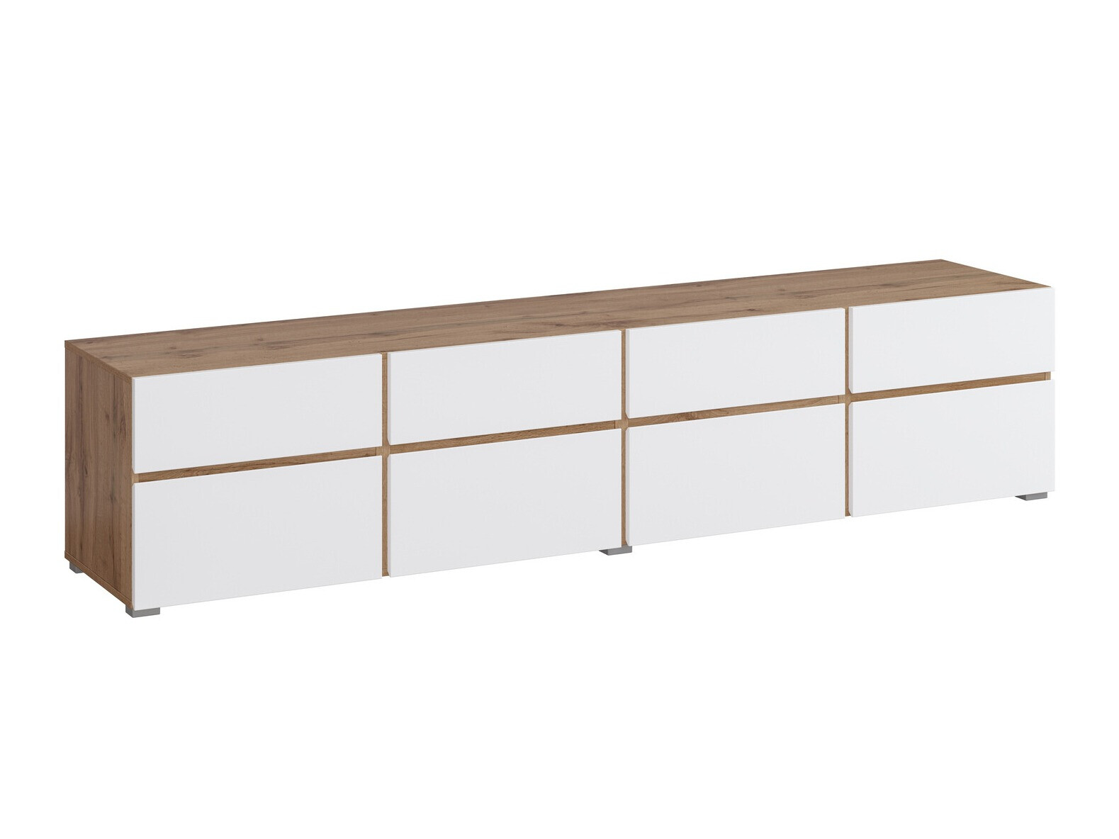 TV galds Alfere 101 (Wotak ozols + Balts)