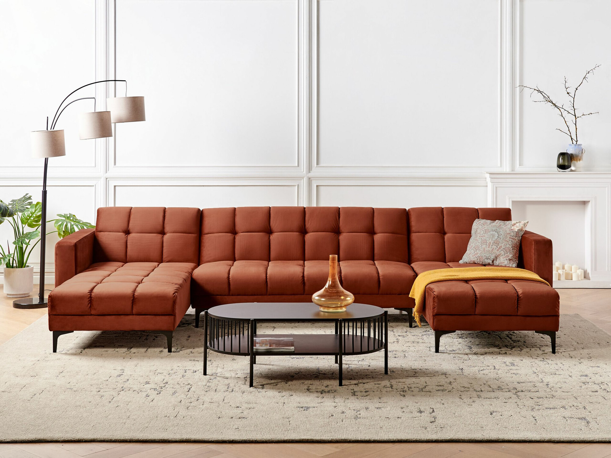 Угловой диван Mormiru 104 (Красный)