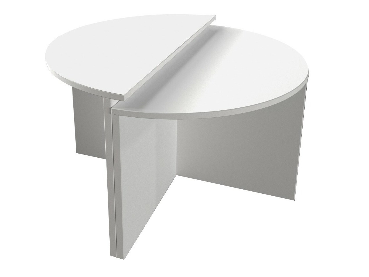 Žurnālu galdiņu komplekts Kailua 2581 (Balts)