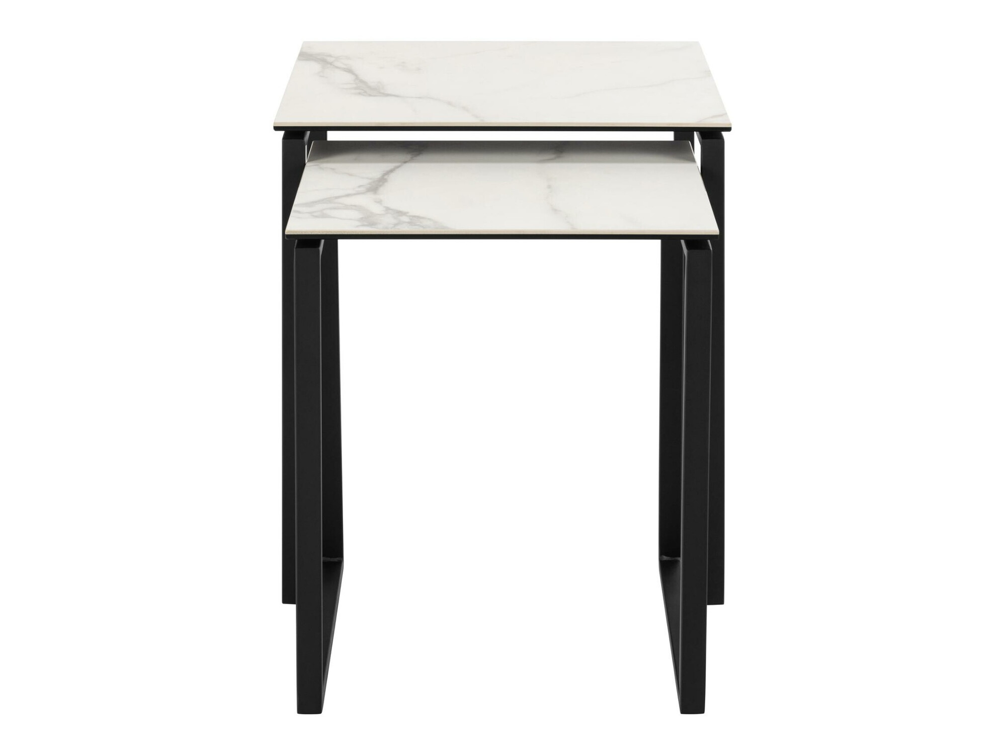 Комплект кофейных столиков Norsica 873 (Белый мрамор)